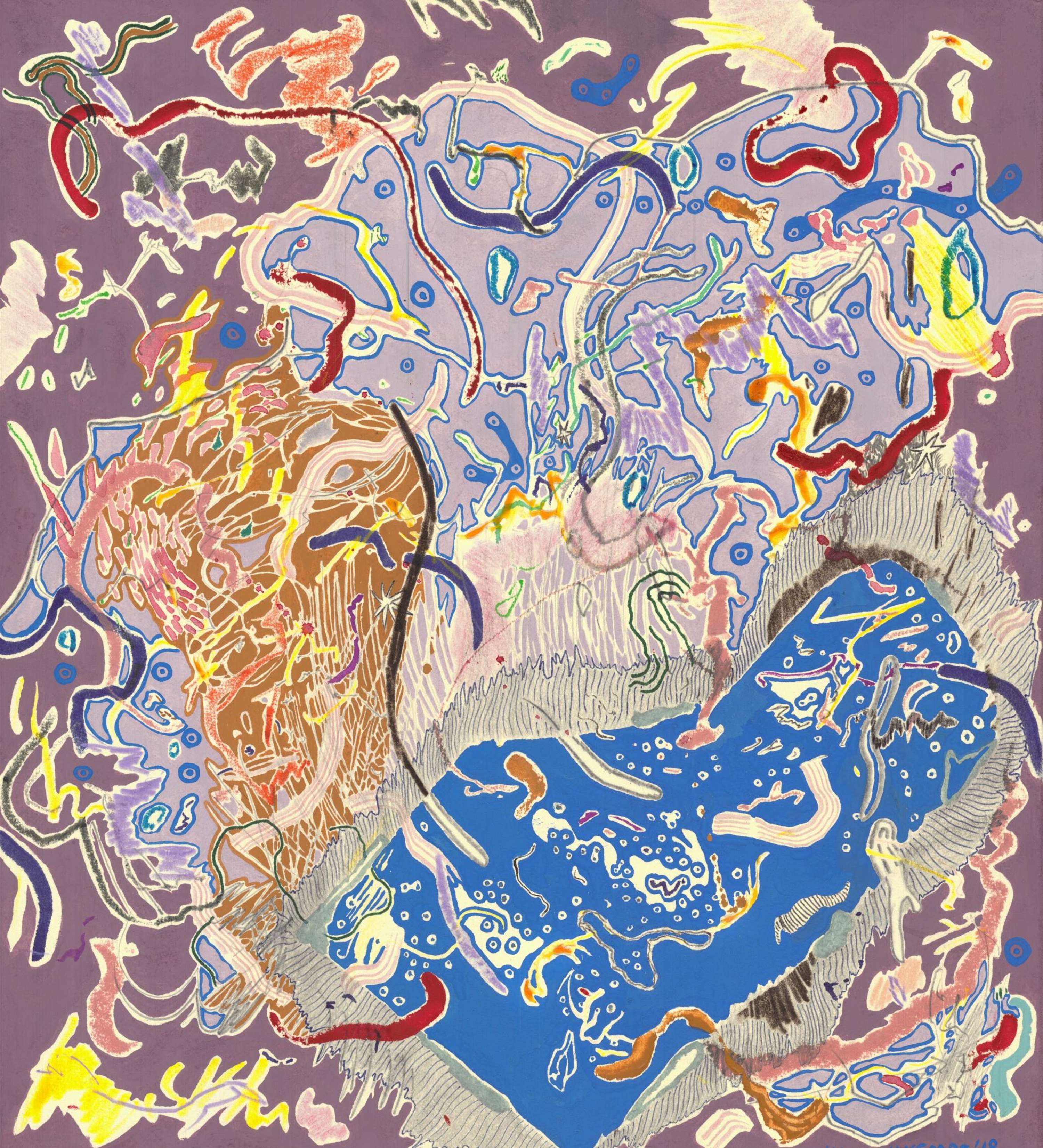 Painting Exploration of Colour and Mark by Hannah Kempe