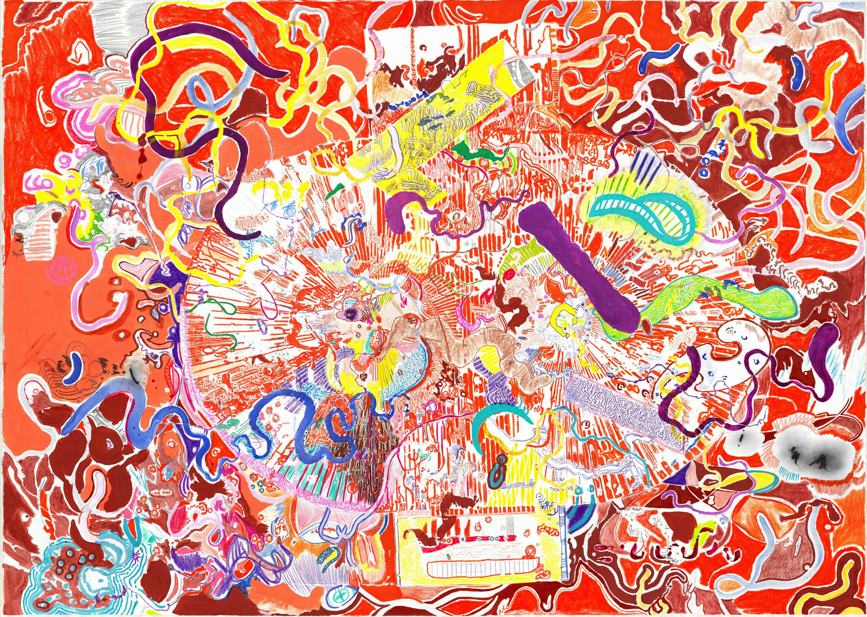 Painting Exploration of Colour and Mark by Hannah Kempe