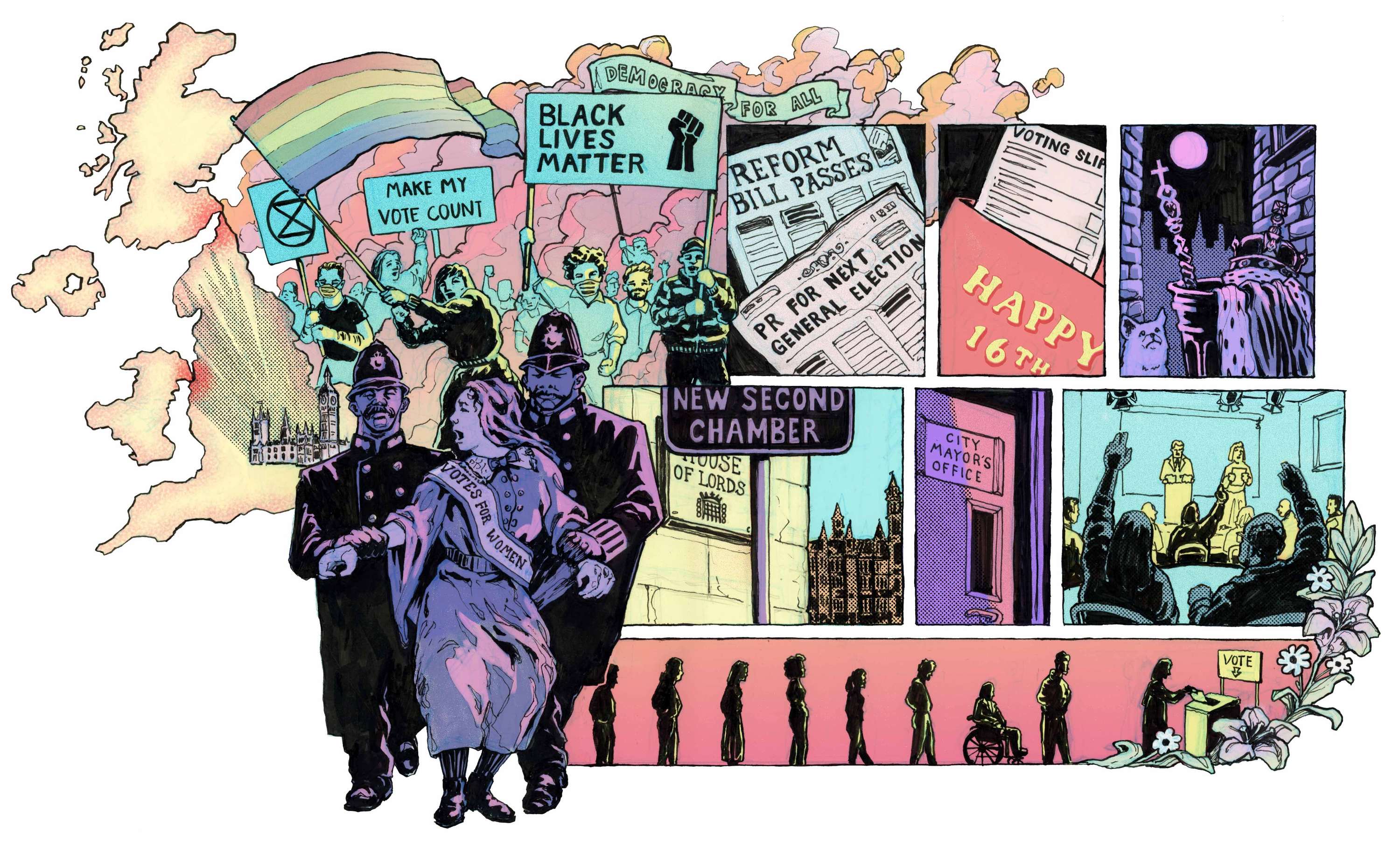 Protect and extend democracy by Willem Hampson