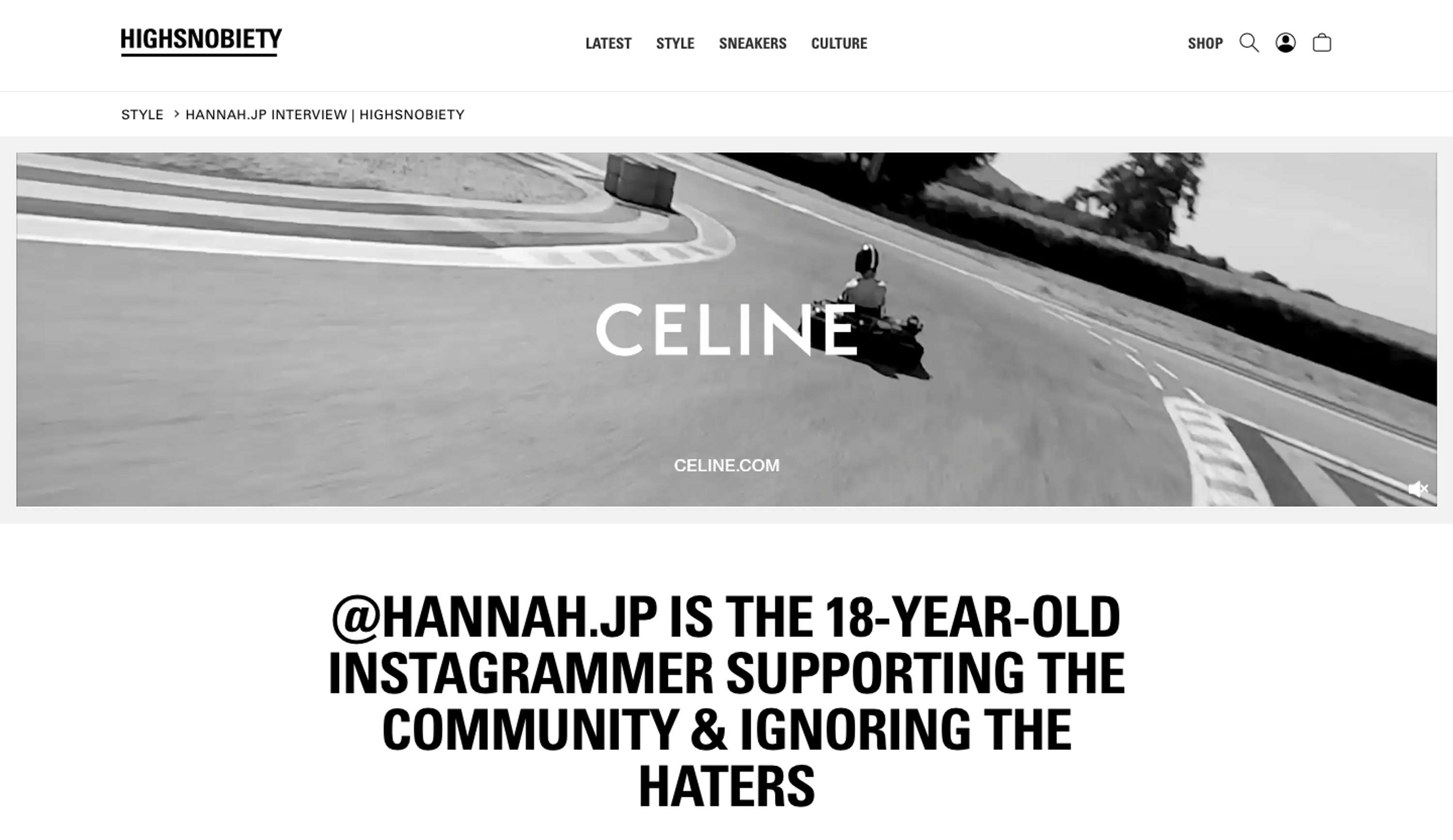 HIGHSNOBIETY Interview by Hannah Alkindi