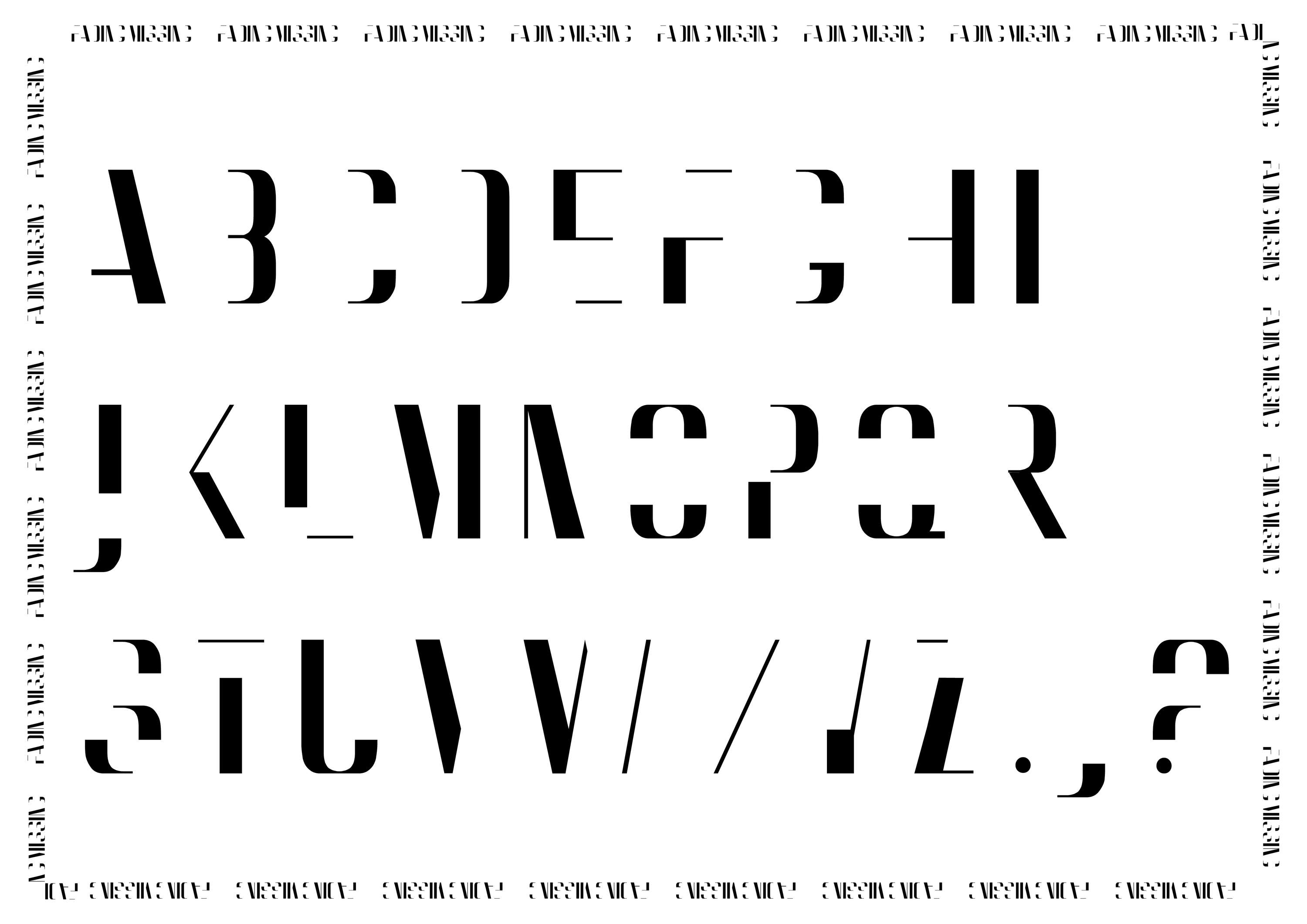 Fading Typeface by Weronika Szklarek