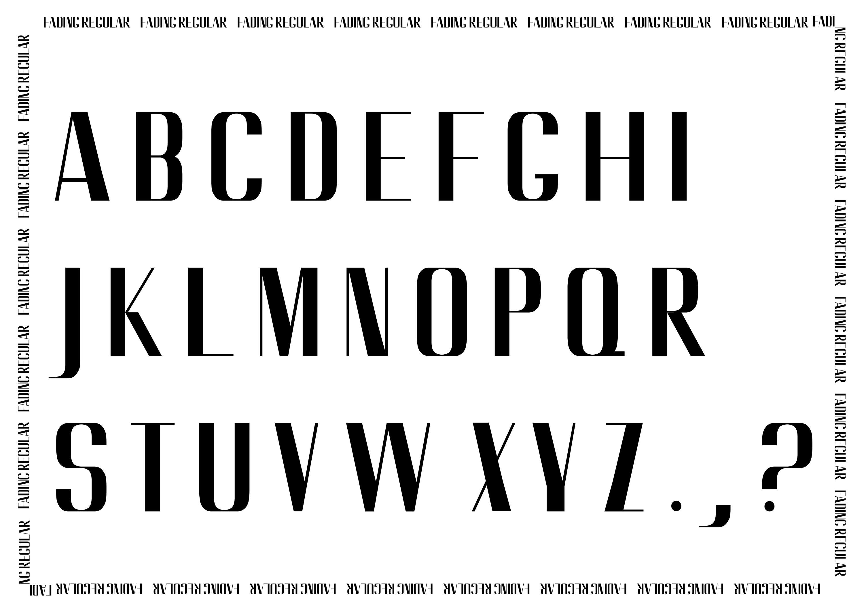 Fading Typeface by Weronika Szklarek