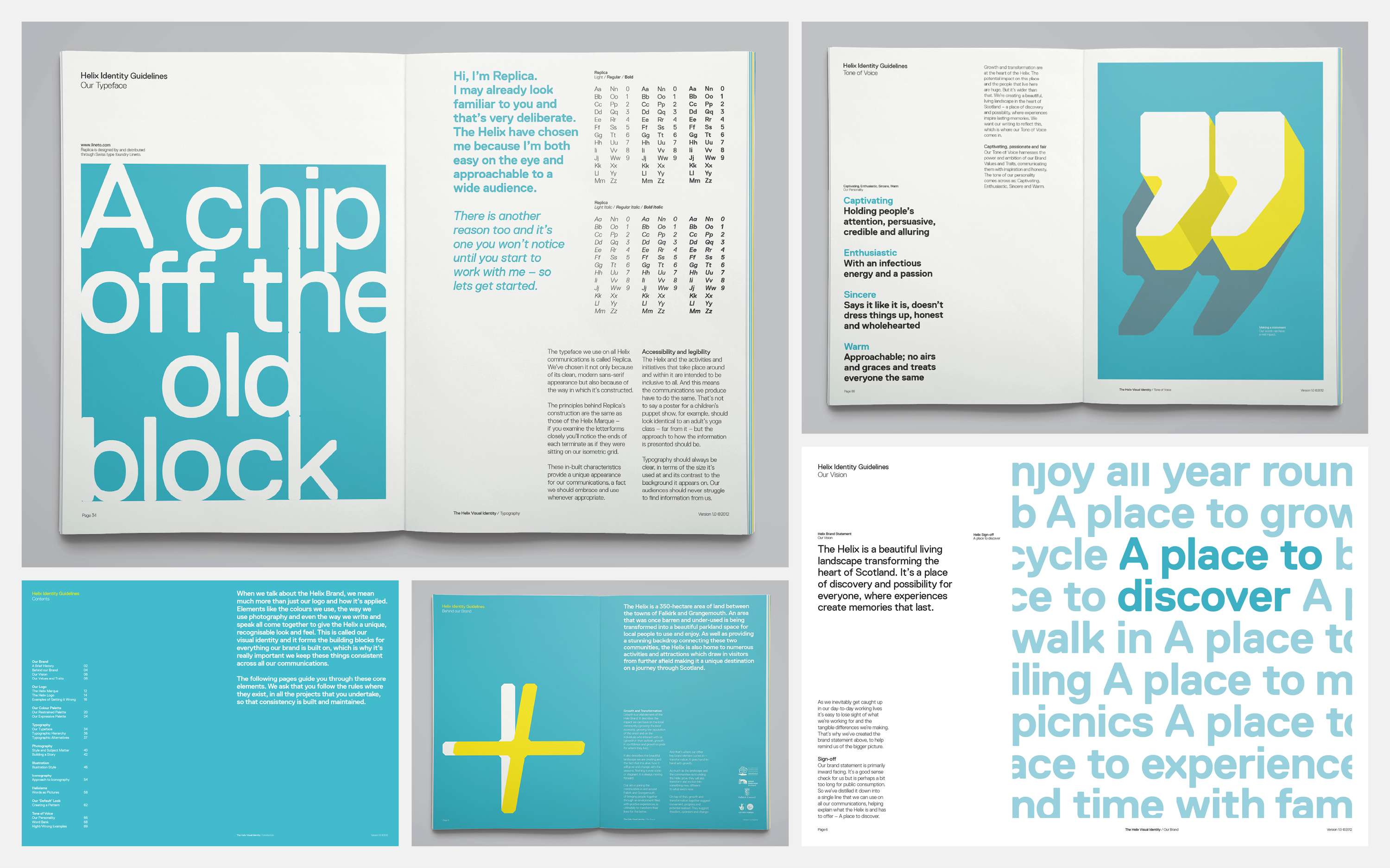 Branding and identity for The Helix by Andrew Neely