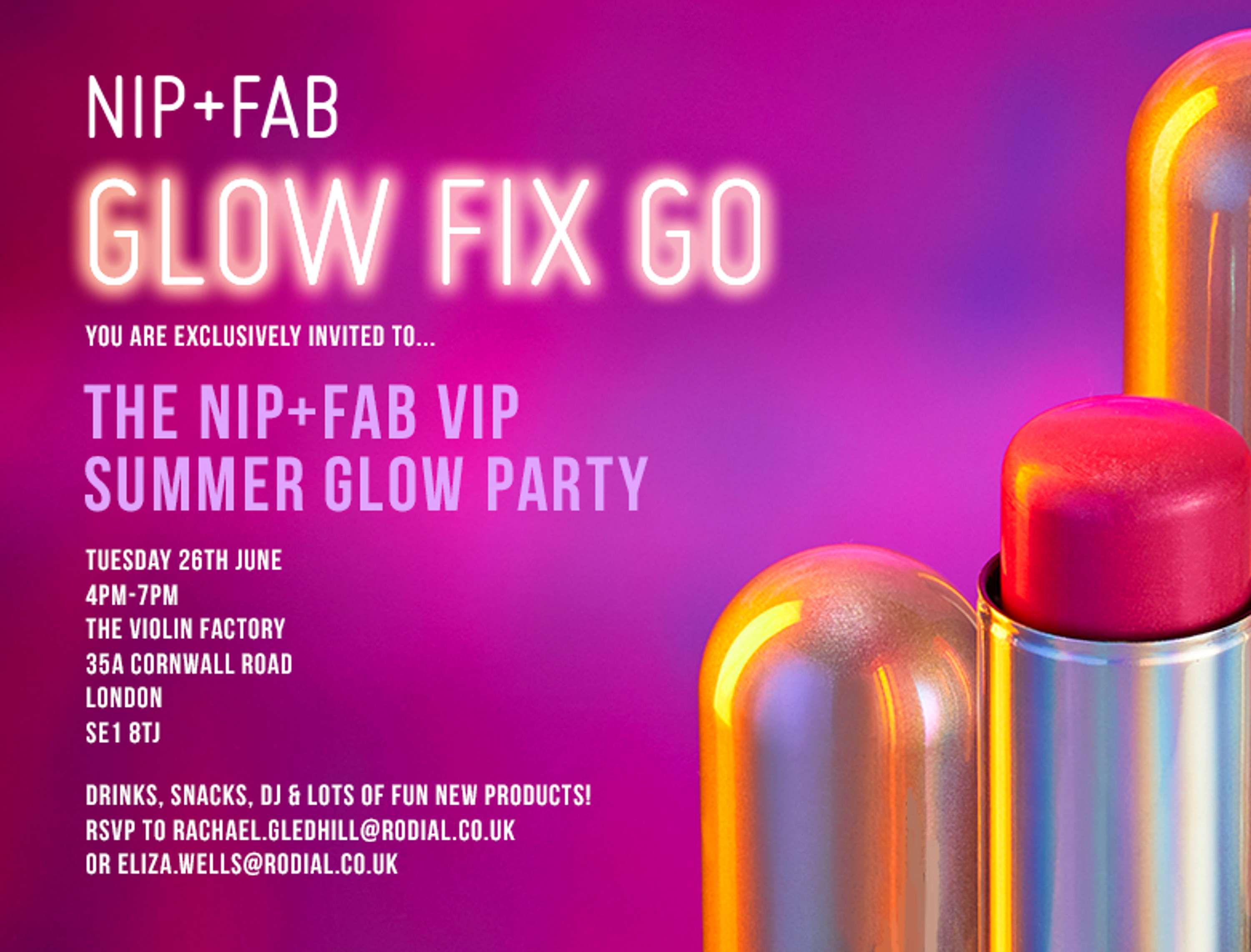 Glow Fix Go Nip+Fab Launch by Nisha Mistry