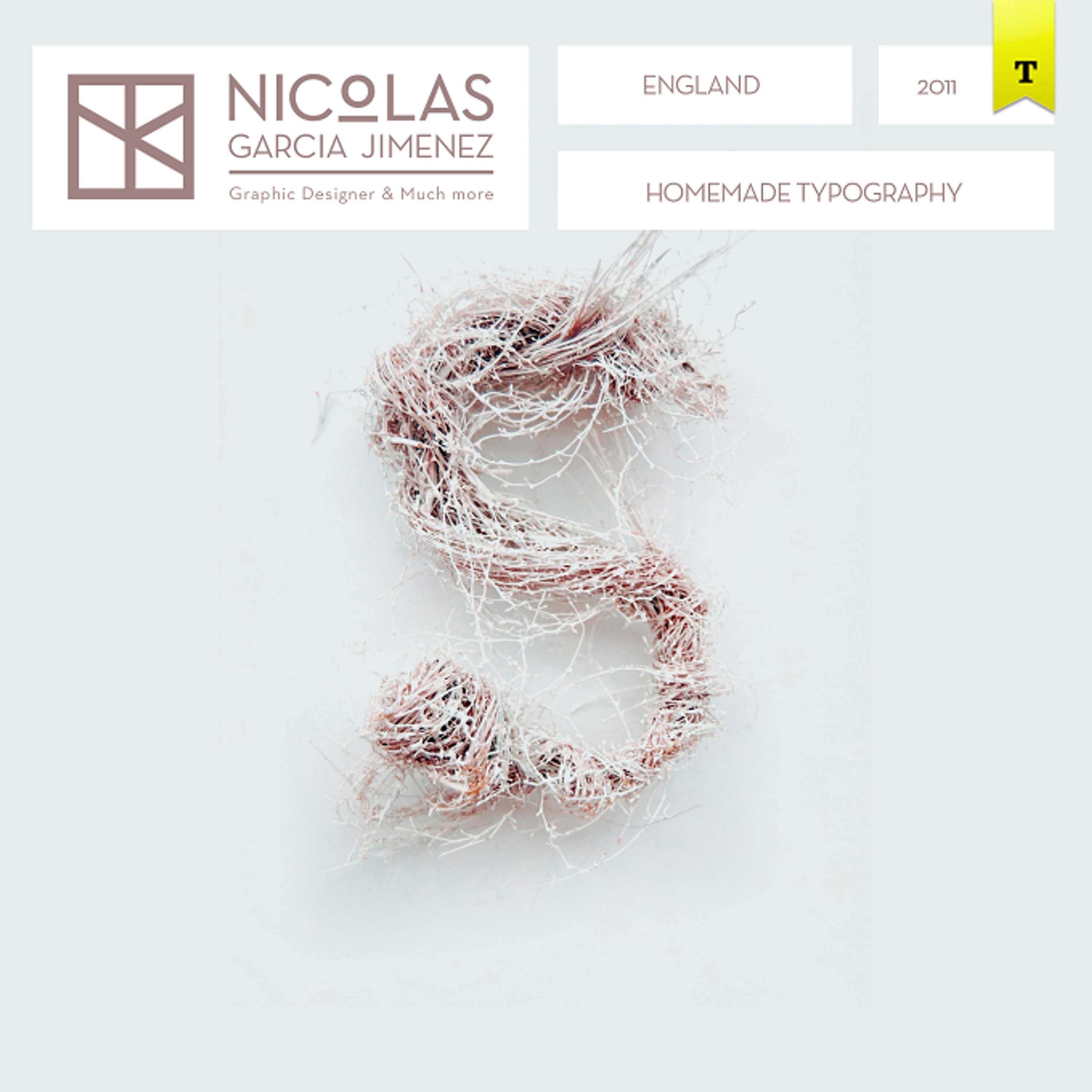 HOMEMADE TYPOGRAPHY by Nico Garcia
