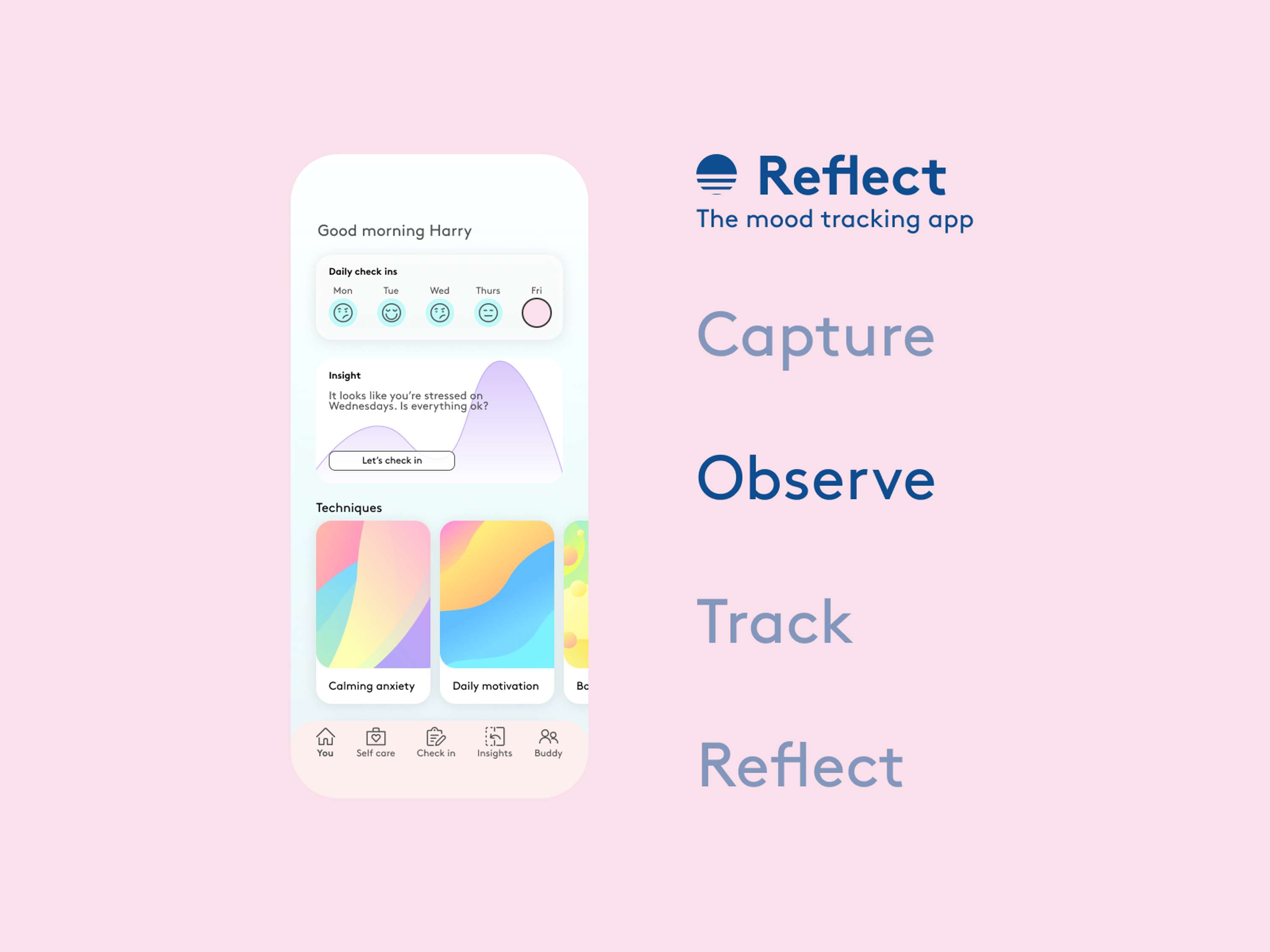 Reflect - The Mood Tracking App by Adrian Van Cooten