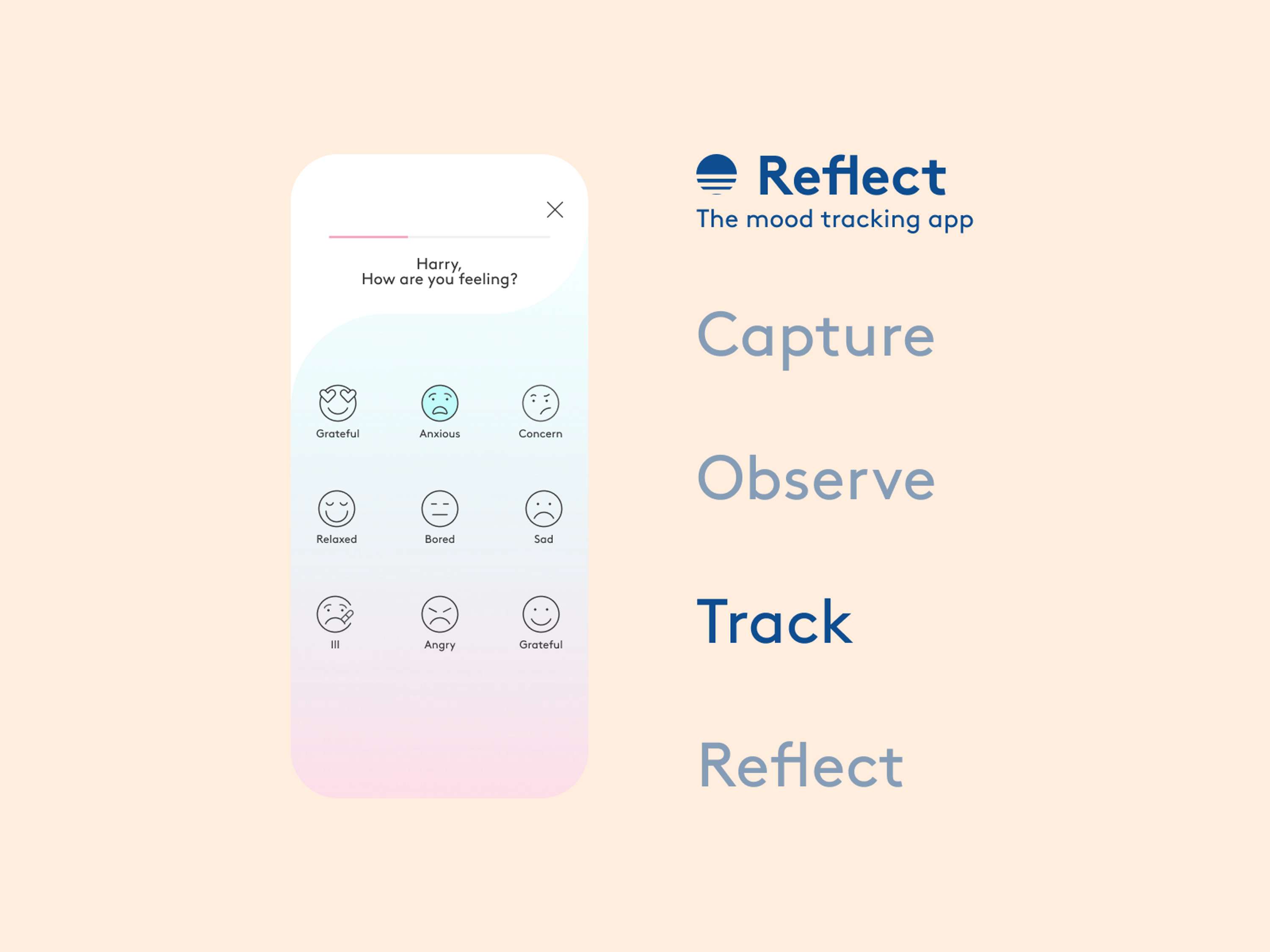Reflect - The Mood Tracking App by Adrian Van Cooten