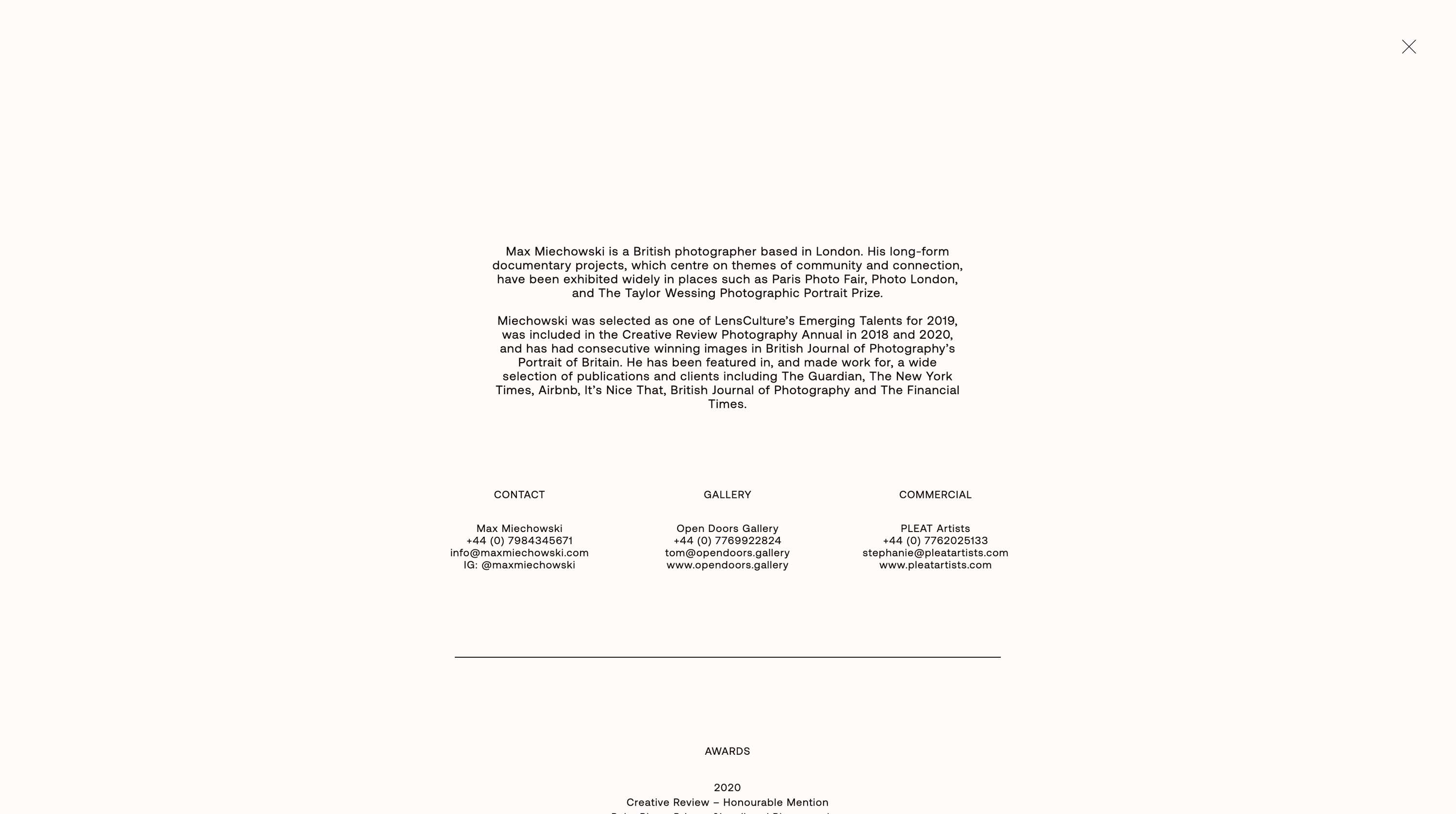 Max Miechowski - Website Development Project by Lattimore and Friends