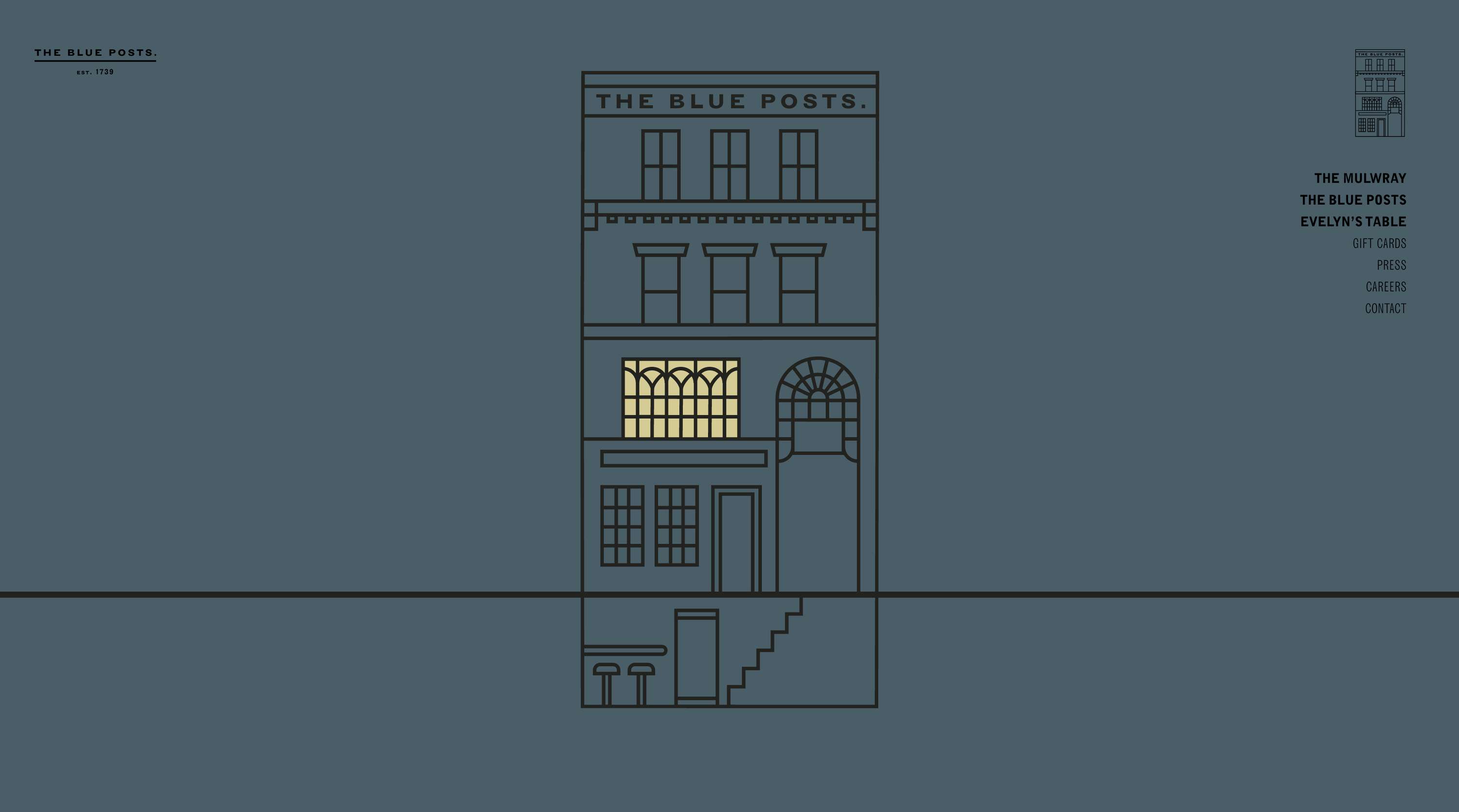 The Blue Posts - Website Development Project by Lattimore and Friends