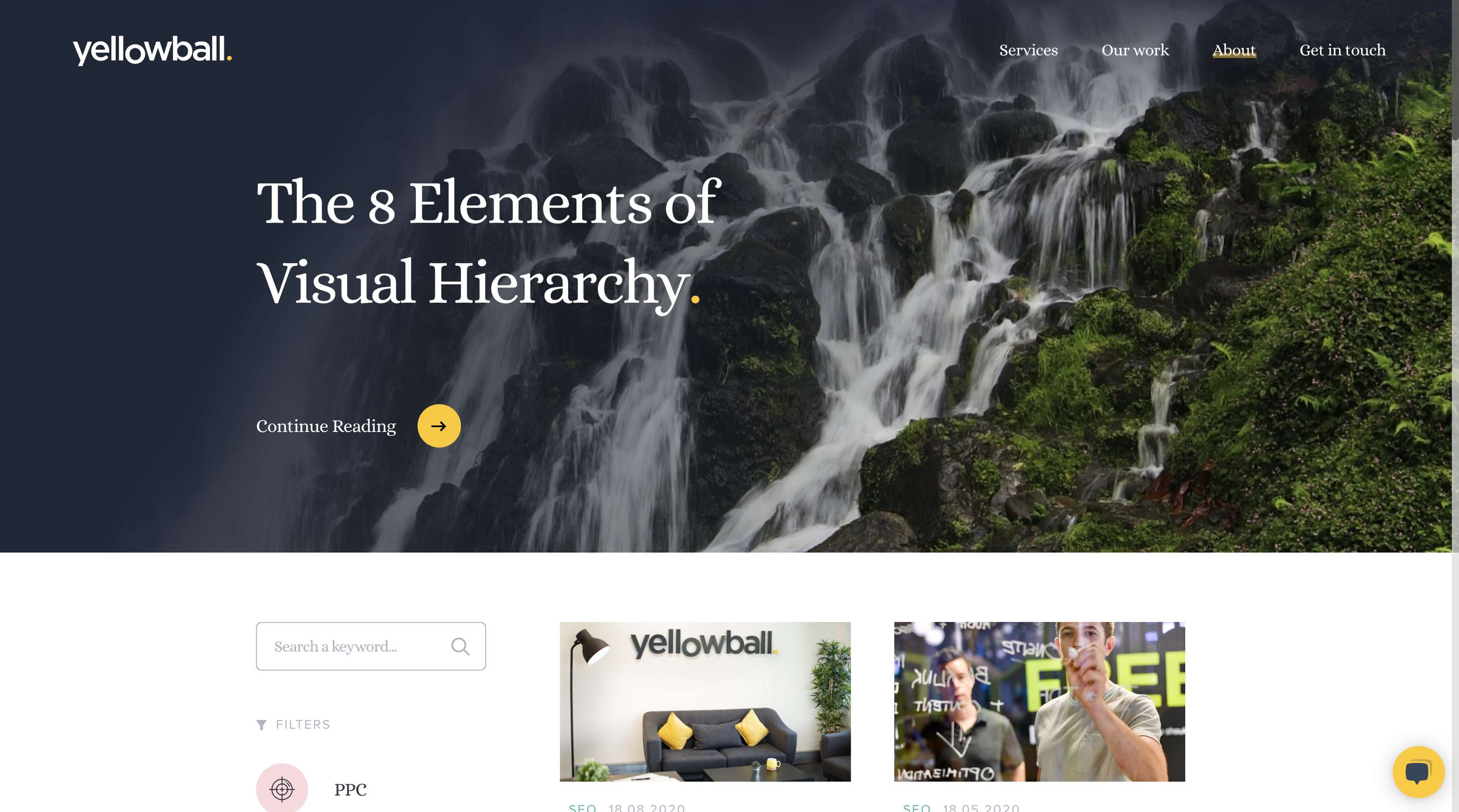 Yellowball - Web Development Project by Lattimore and Friends