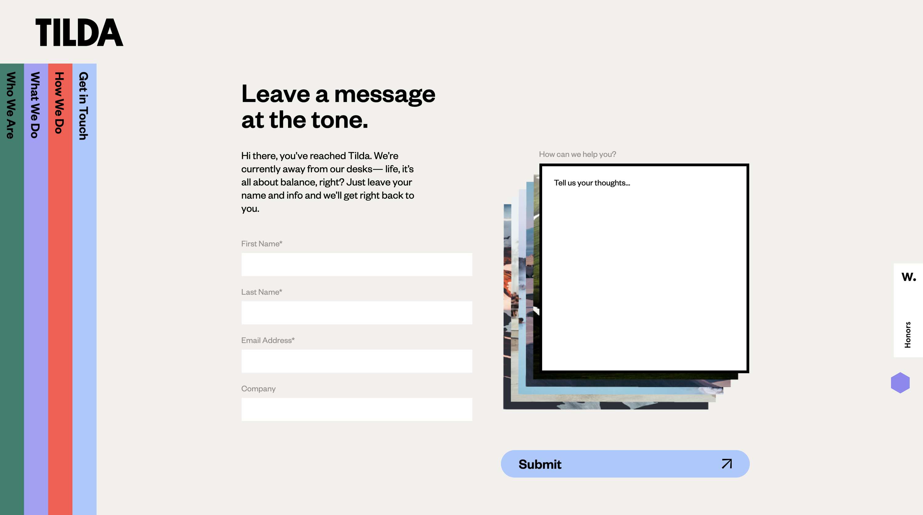 With Tilda - Website Development Project by Lattimore and Friends