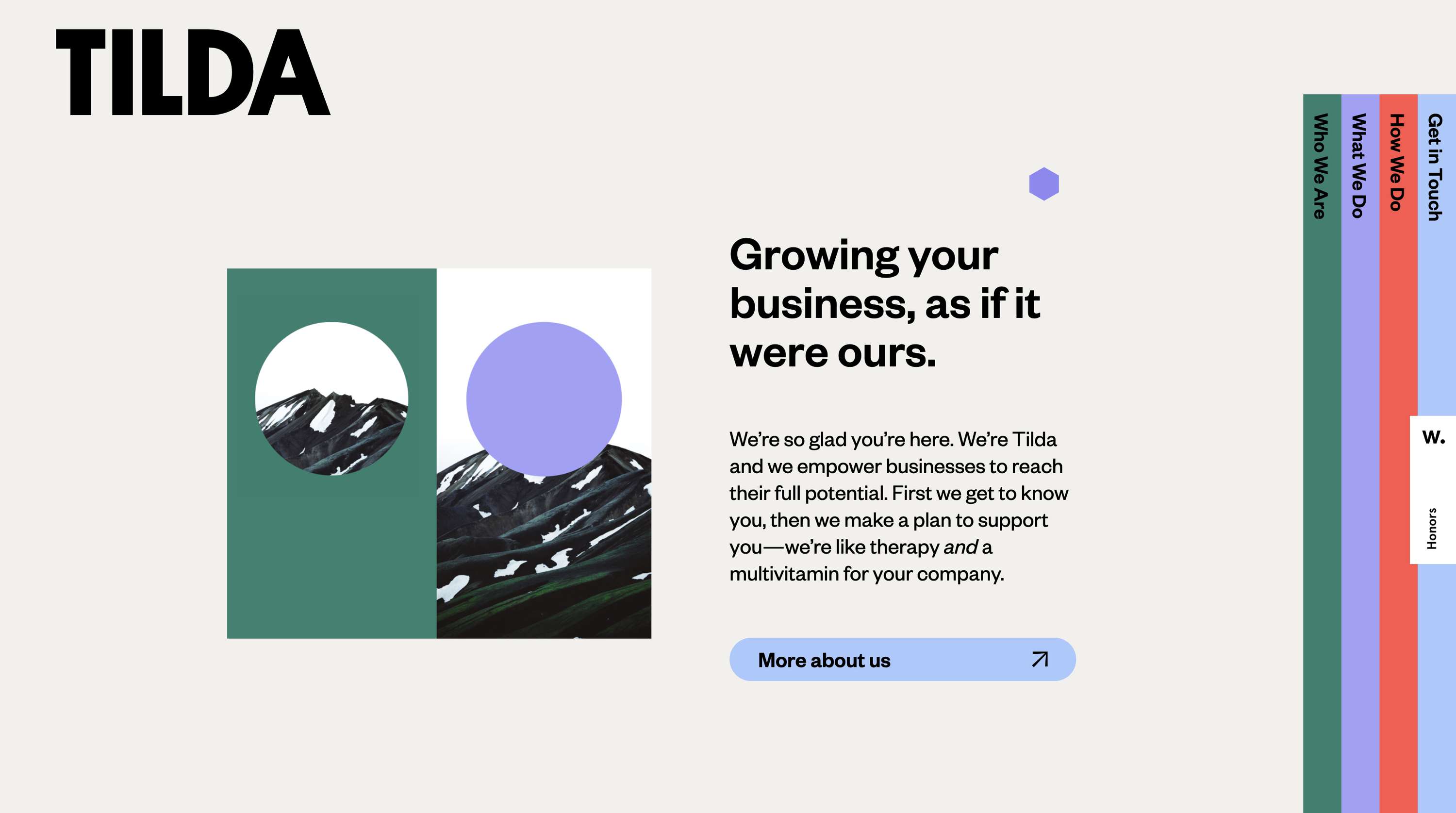 With Tilda - Website Development Project by Lattimore and Friends