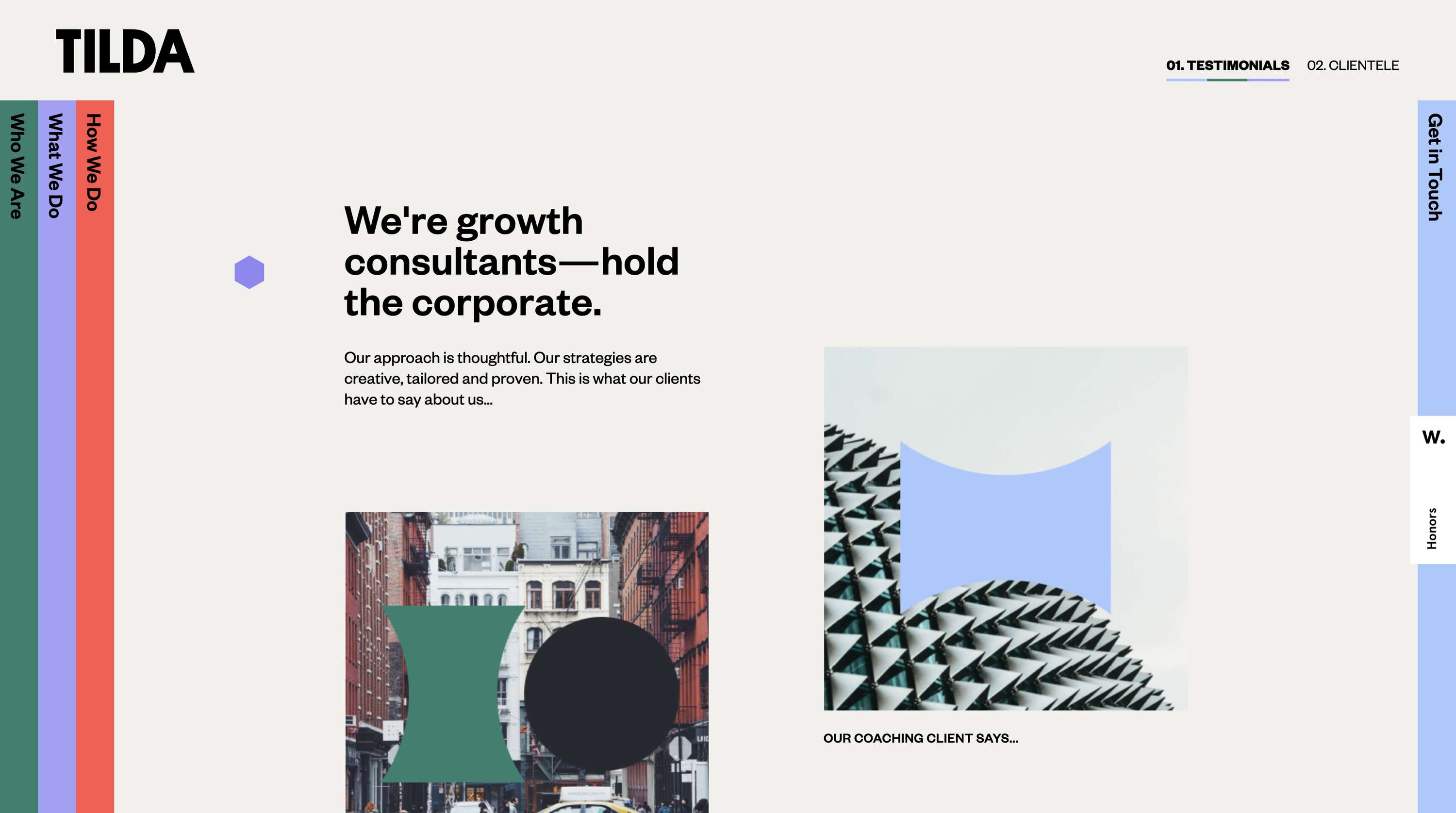 With Tilda - Website Development Project by Lattimore and Friends