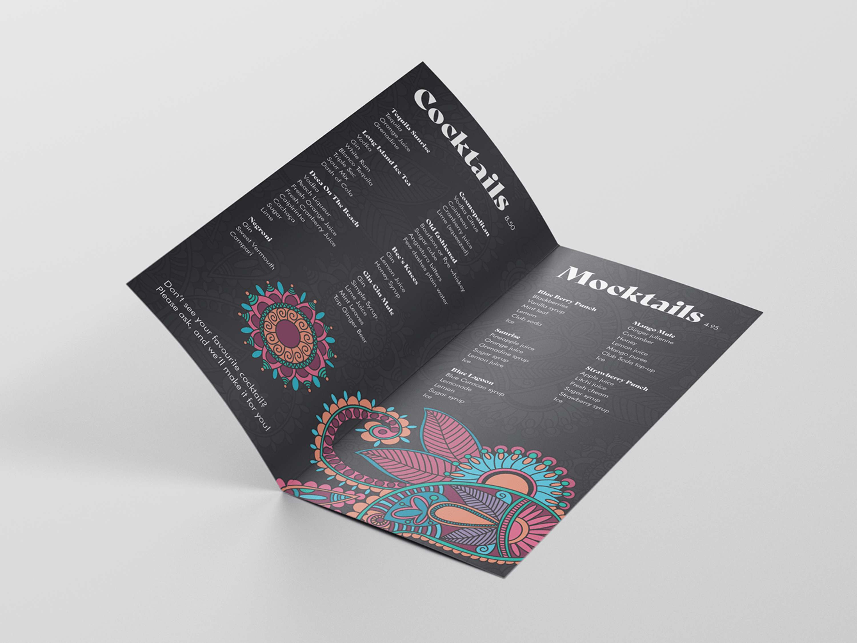 Menu & Poster Design by Frida Skoglie