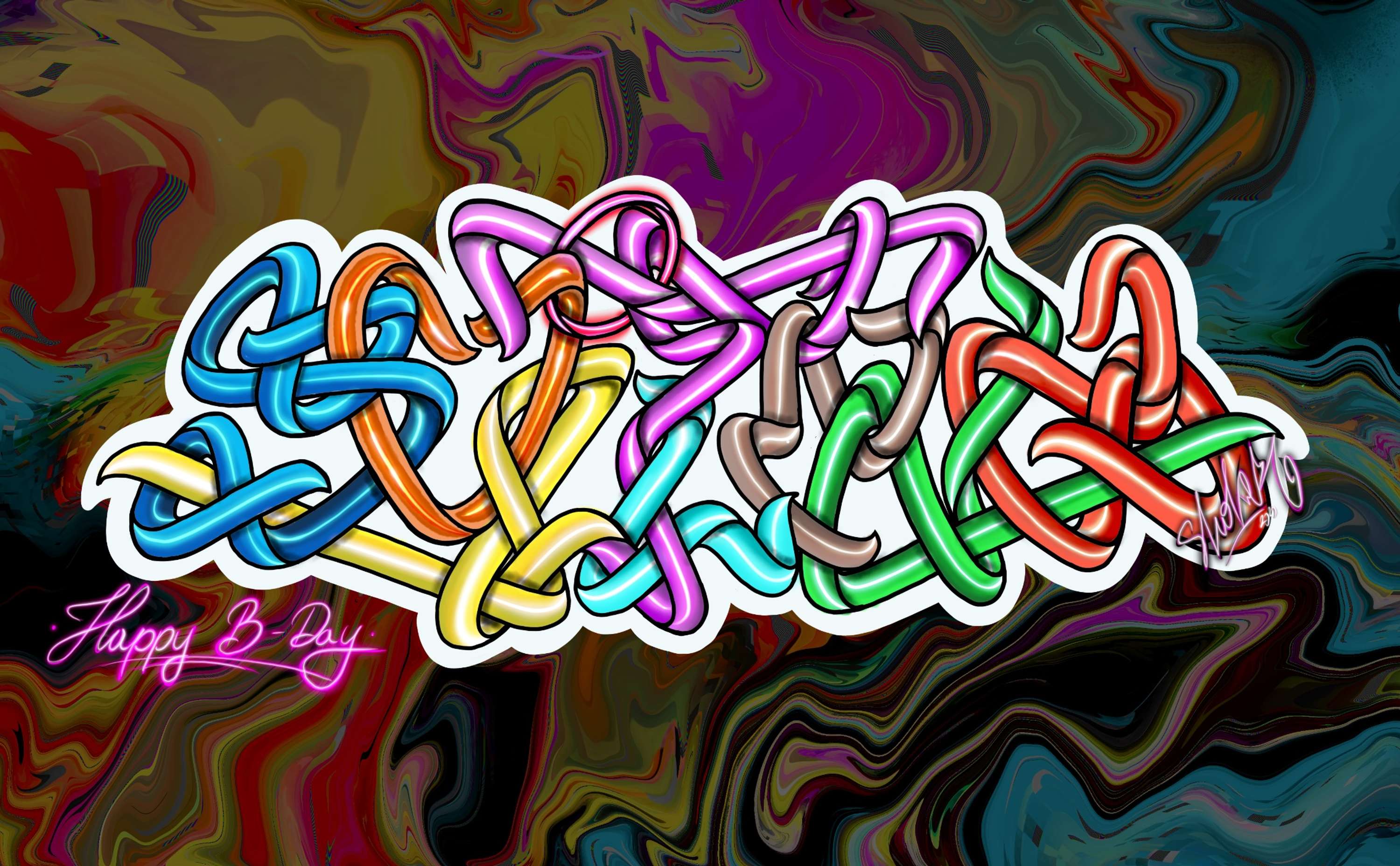 Digital artwork mix graffiti by Vladimir Kovalchuk