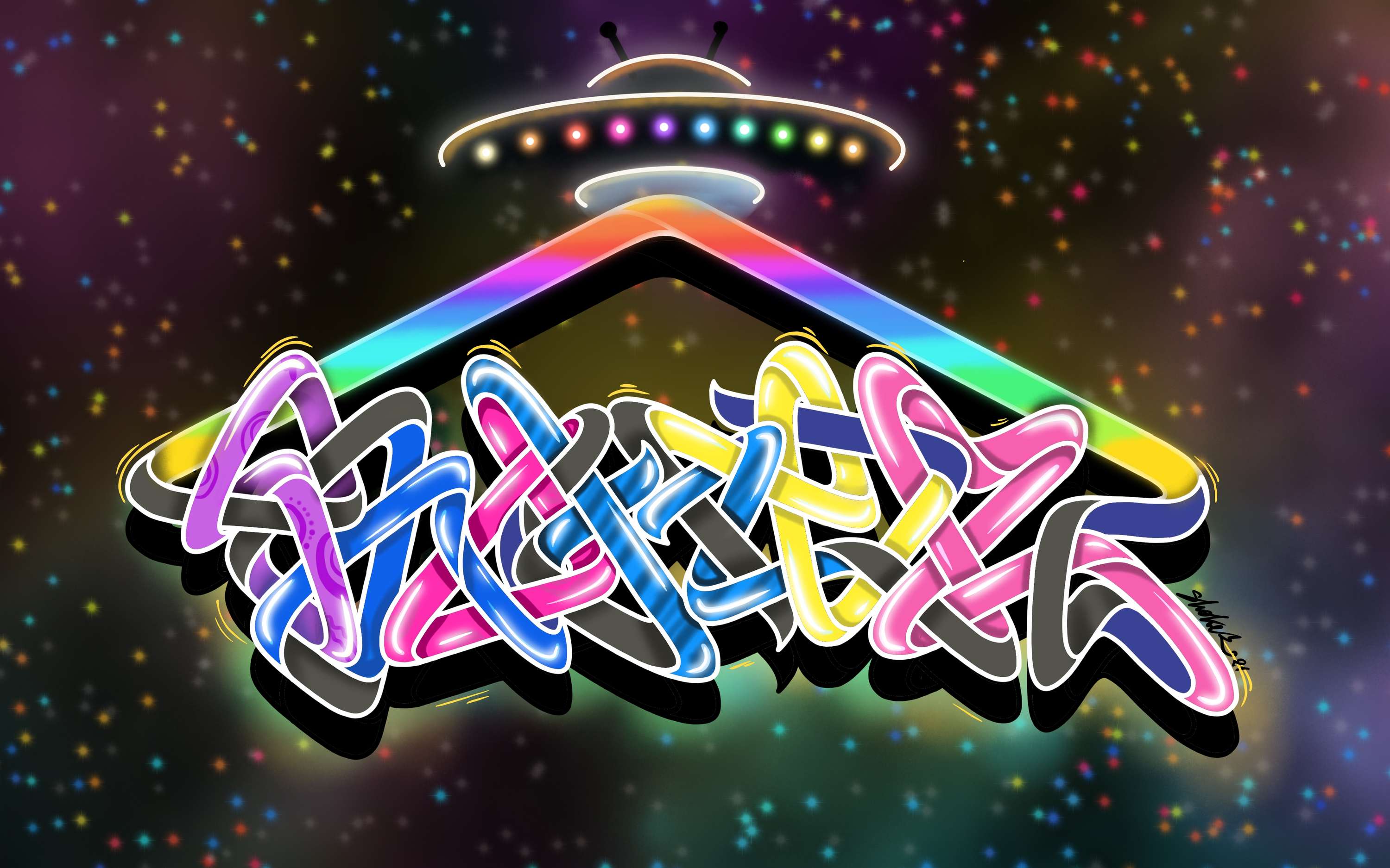Digital artwork mix graffiti by Vladimir Kovalchuk