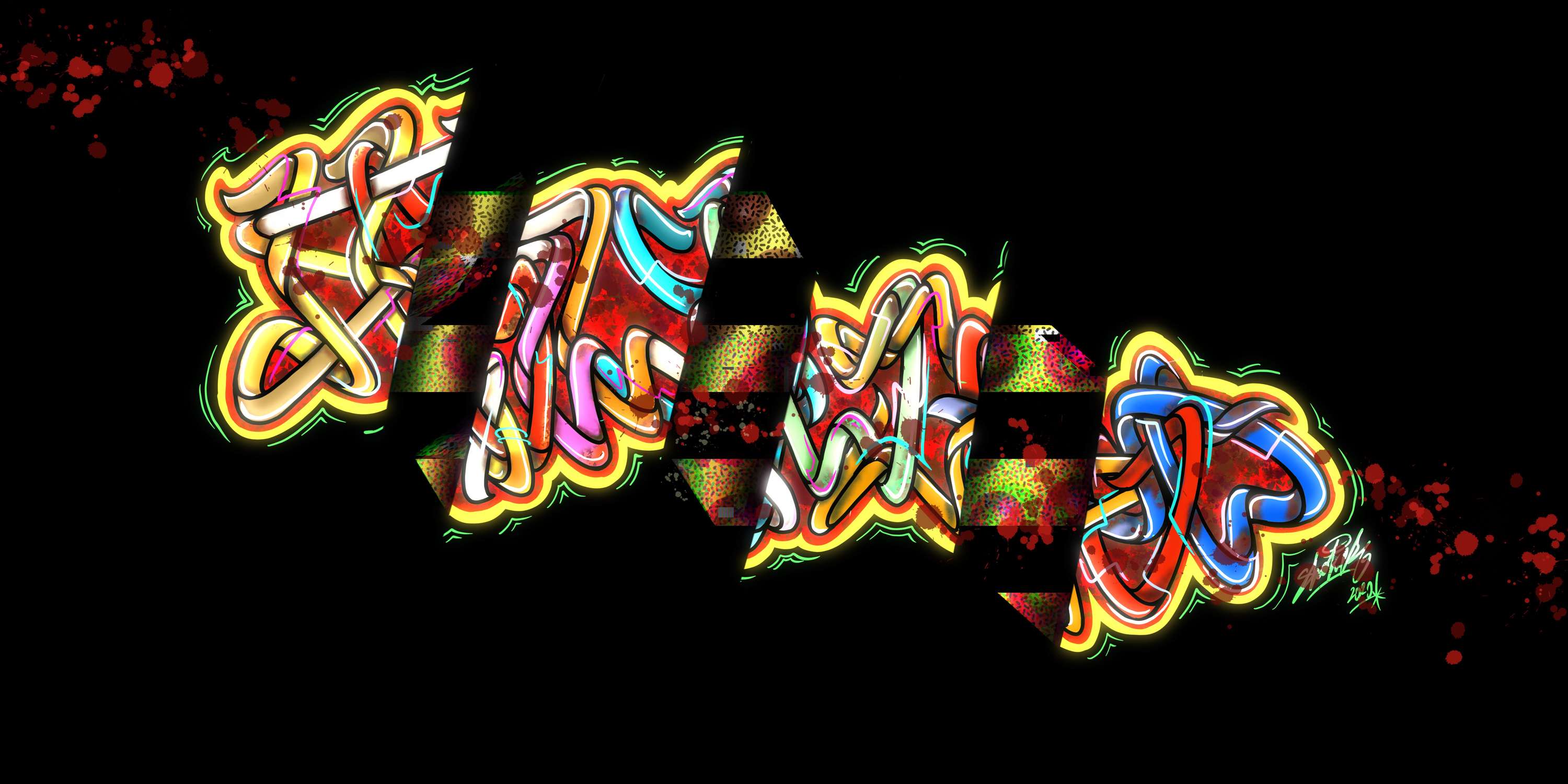 Digital artwork mix graffiti by Vladimir Kovalchuk
