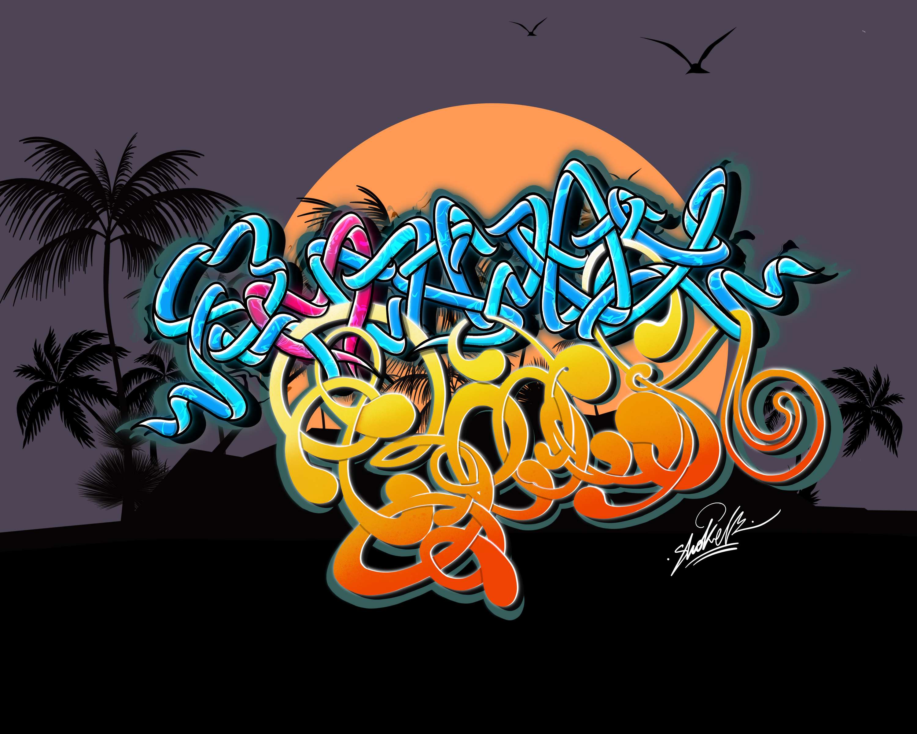 Digital artwork mix graffiti by Vladimir Kovalchuk