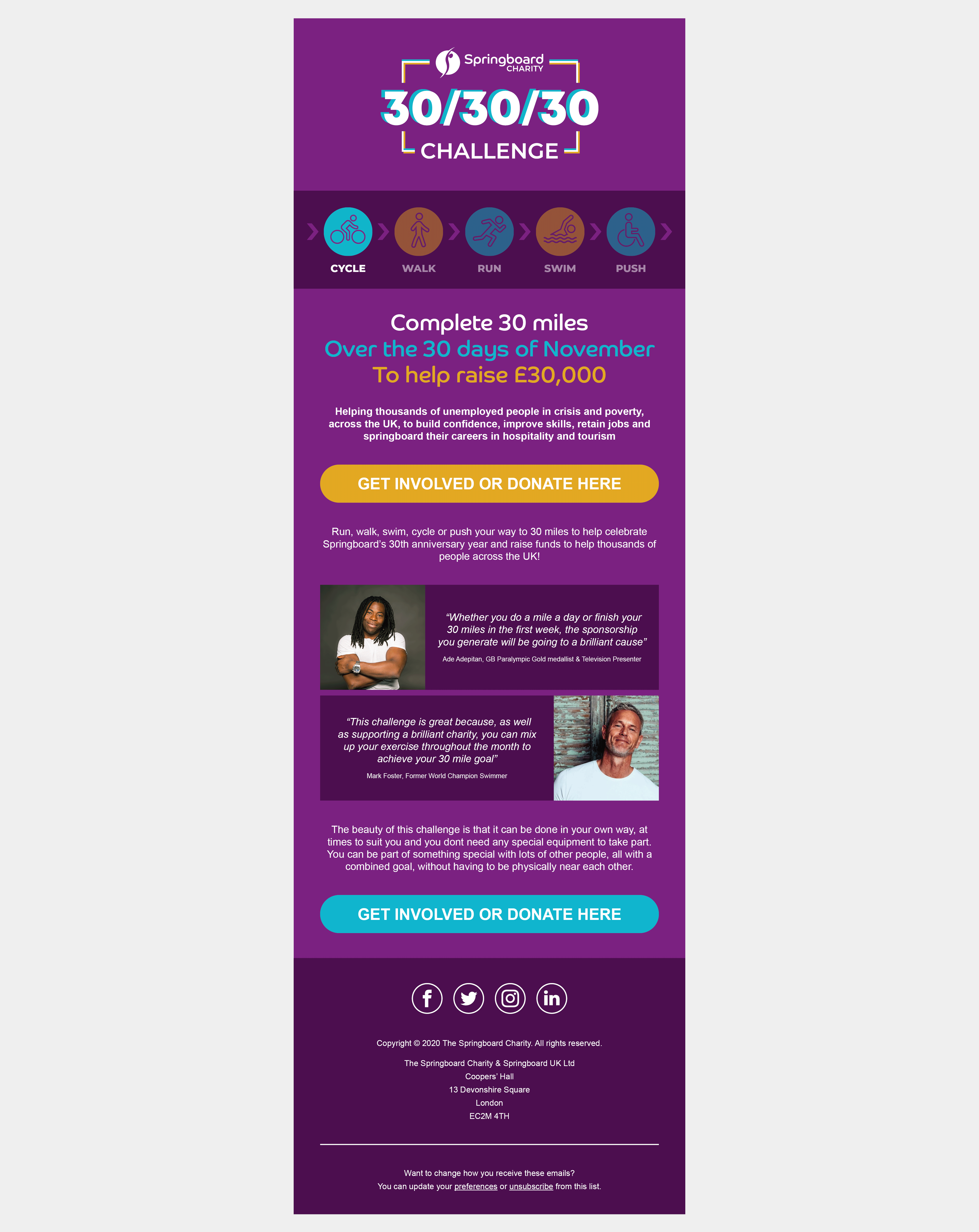 Springboard's Online Events Branding by Terry Coleman