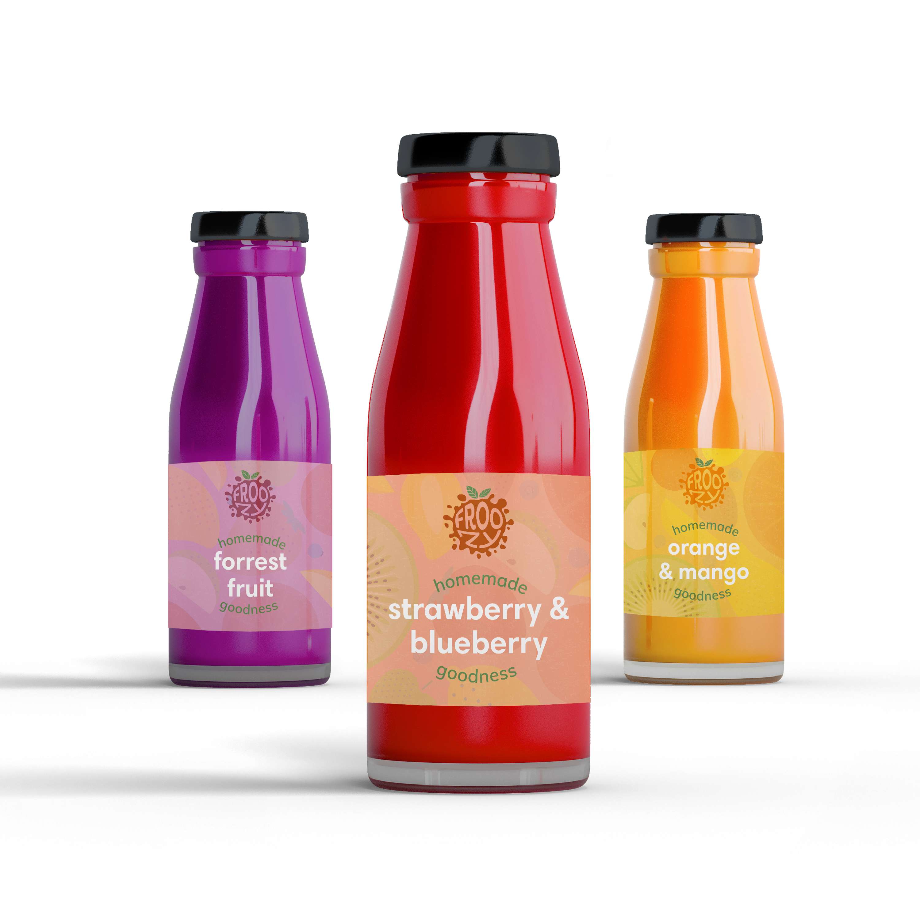 Froozy Smoothie and Juice Brand Identity by Terry Coleman