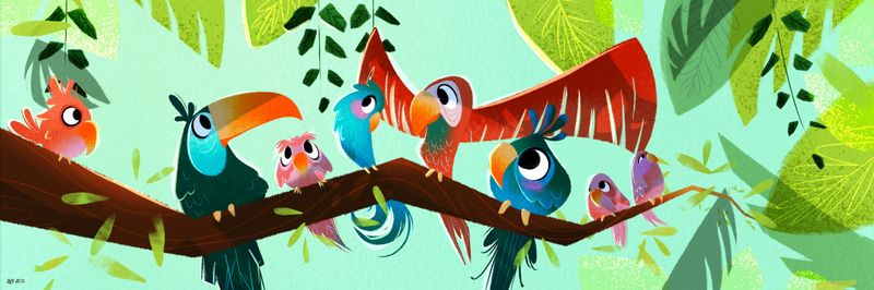 Jungle Birds by Heather Geere