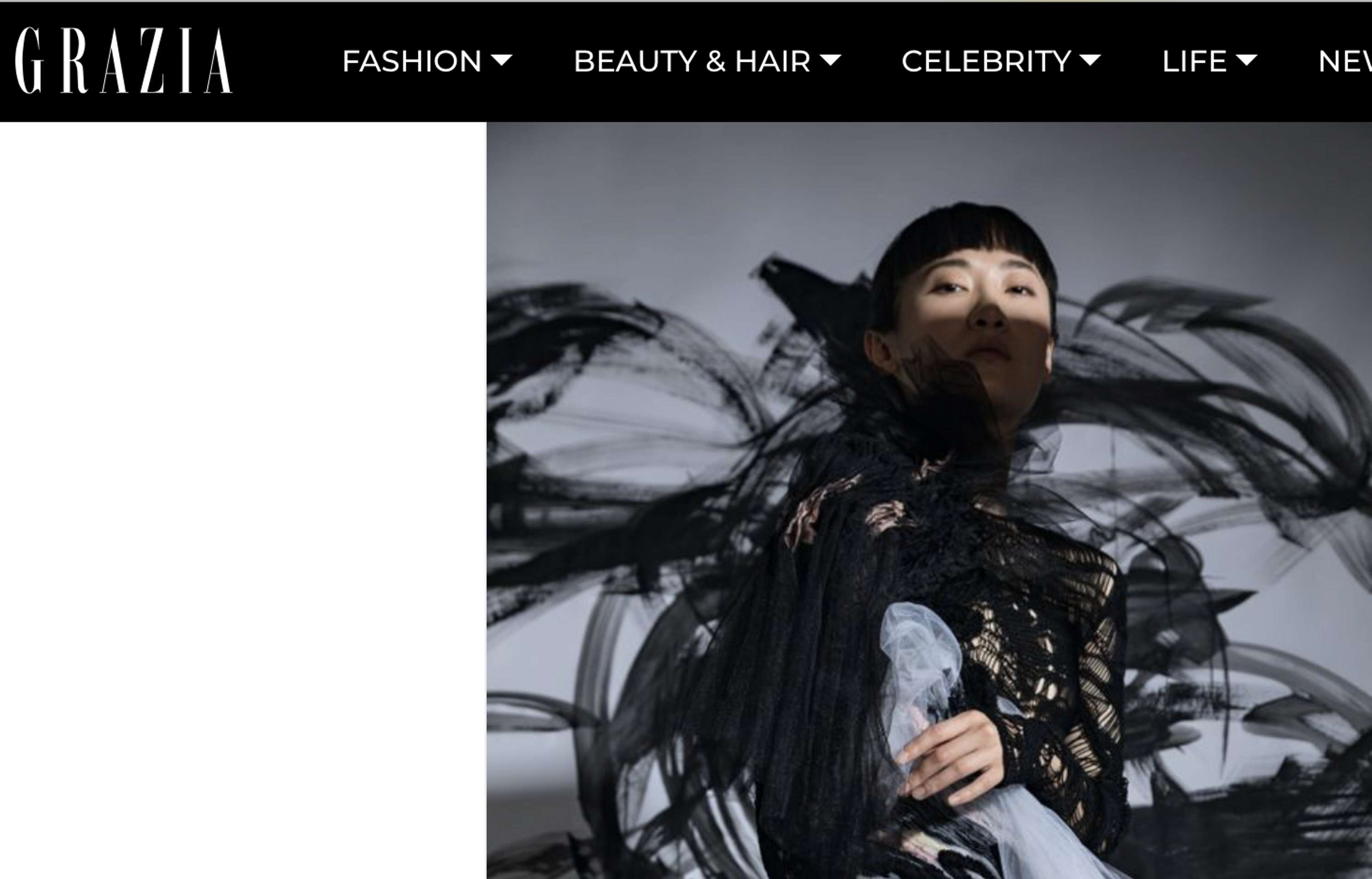Grazia Magazine Feature by Morgan Markey