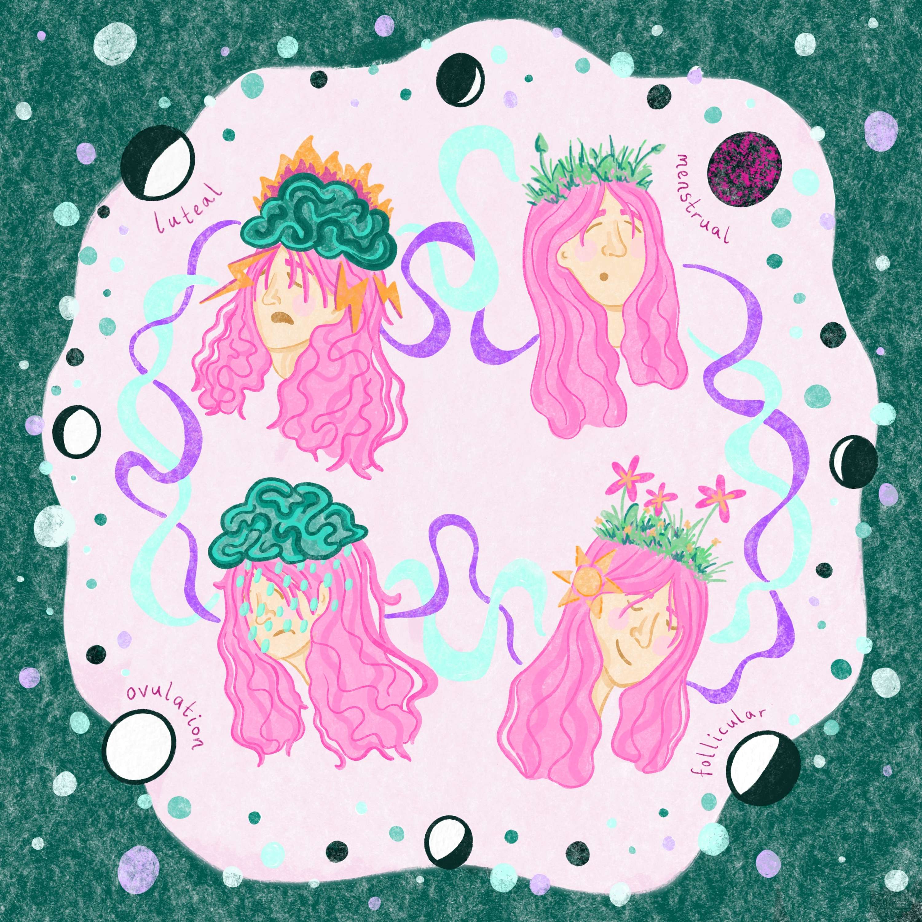 Exploring PMDD through editorial imagery by Abi Ratoff