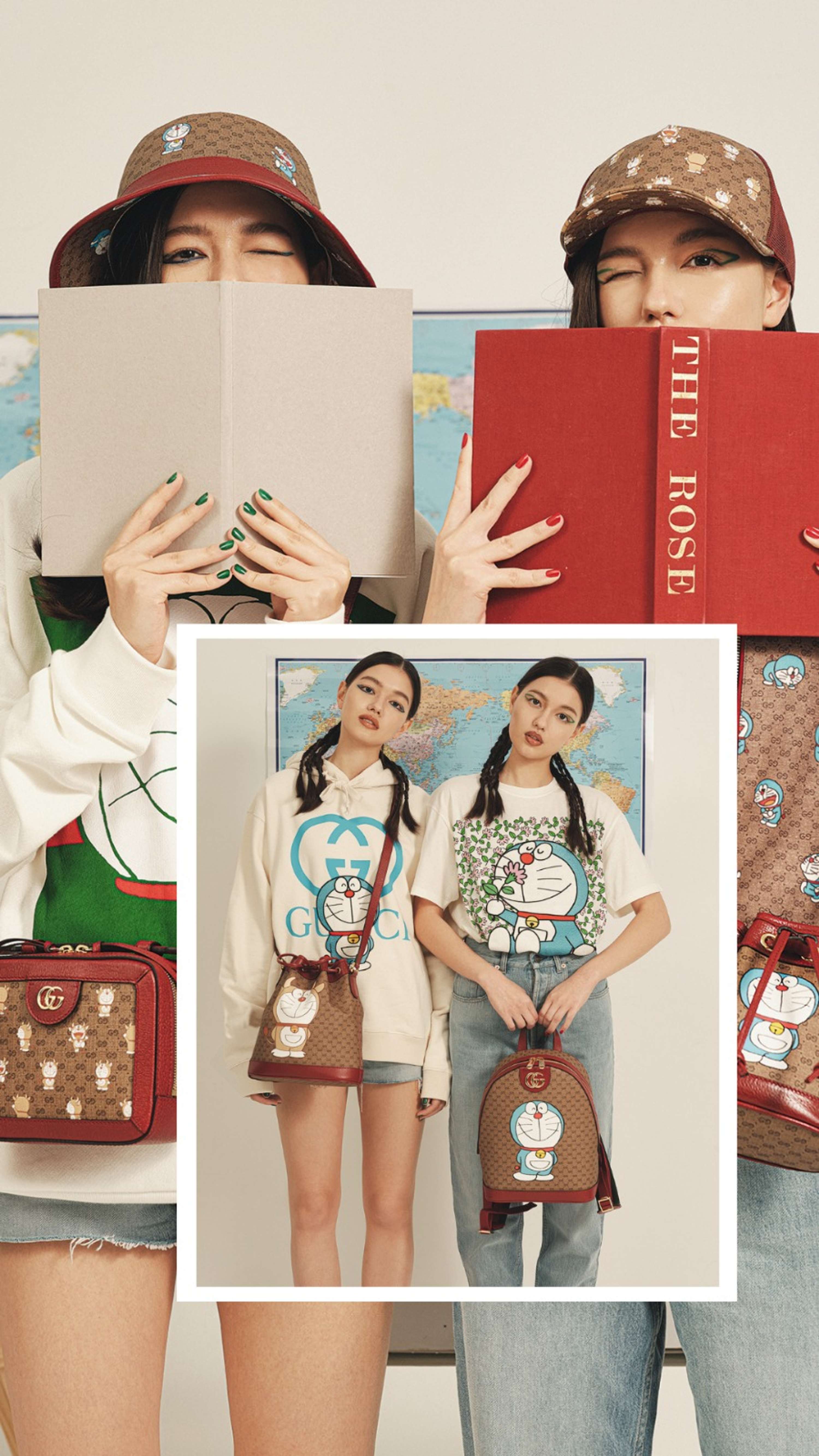 Gucci x Doraemon Collab 2021 by Natalie Cheng
