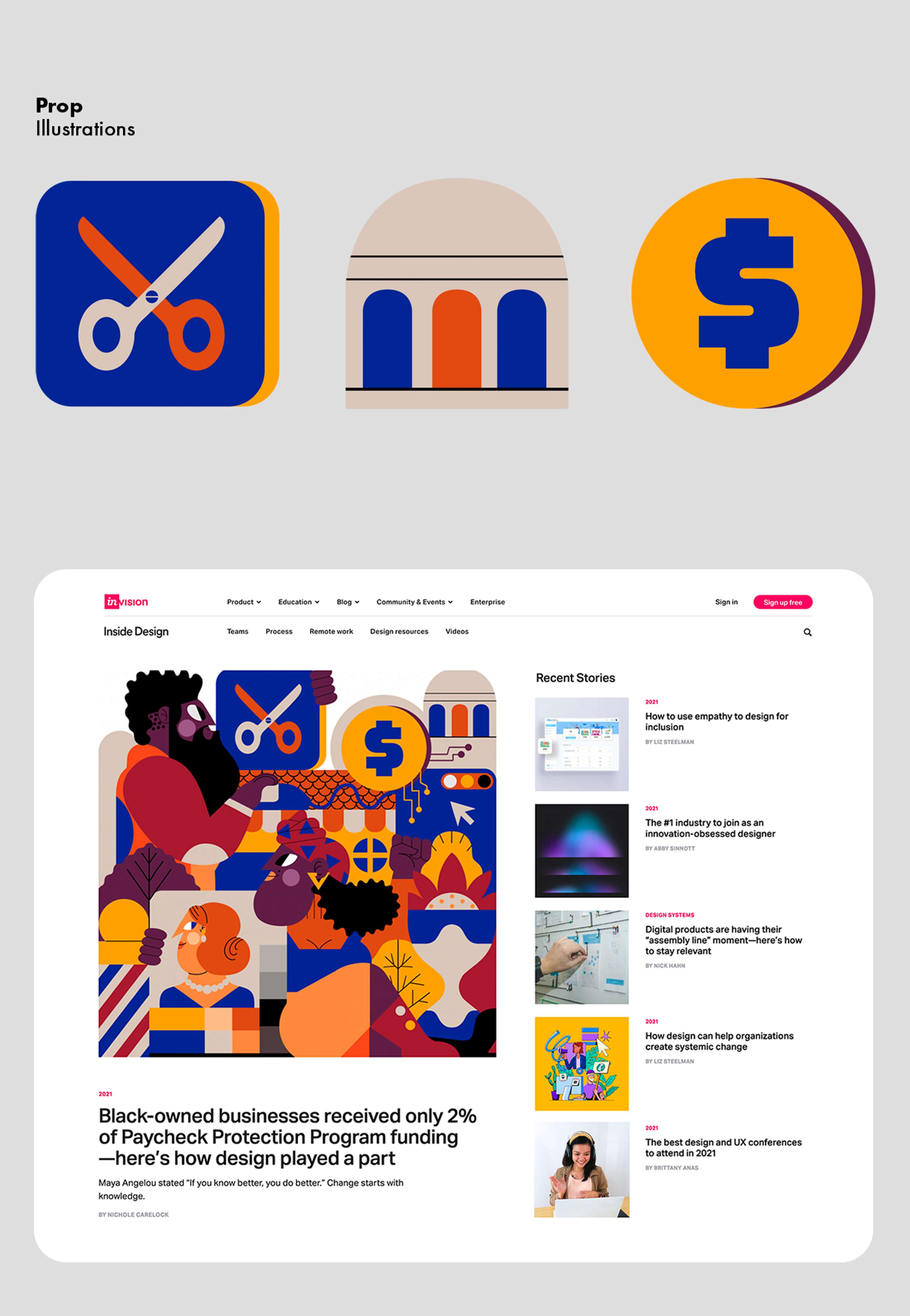 InVision: Editorial illustration by Jhonny Núñez