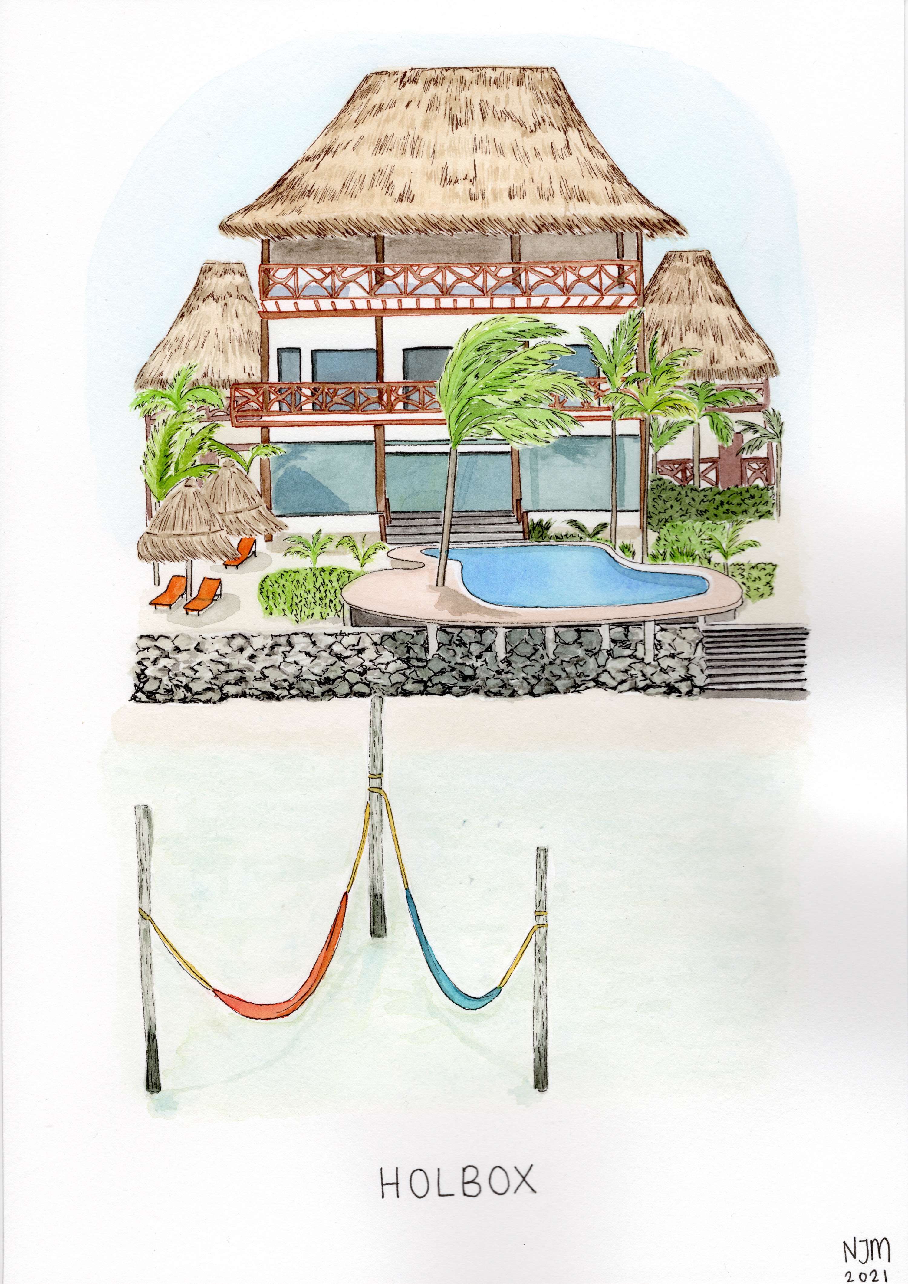 House Portrait Commissions by Natalia Jimenez-Murphy
