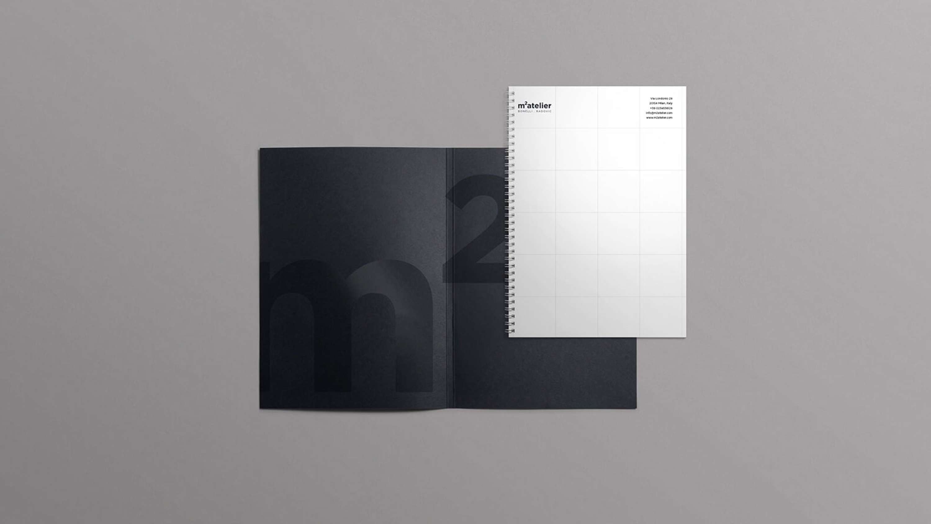 m2atelier - Identity system for Architecture & Design studio from Milan by Matbold