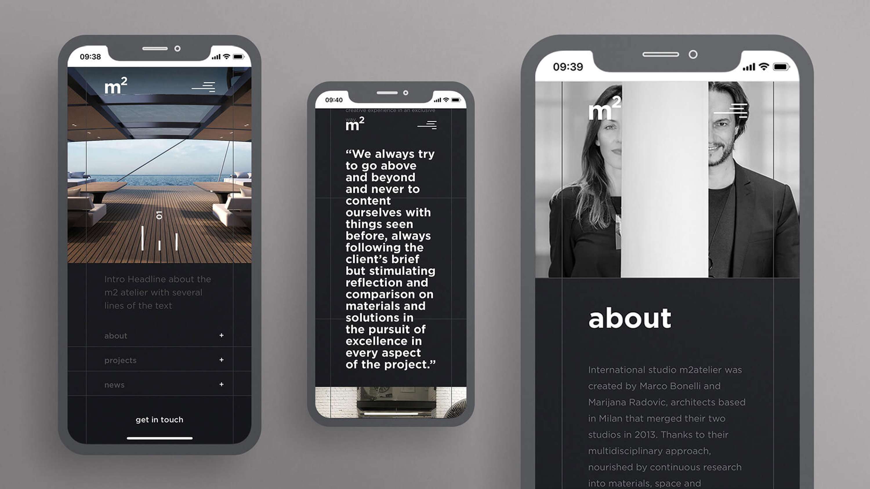 m2atelier - Identity system for Architecture & Design studio from Milan by Matbold