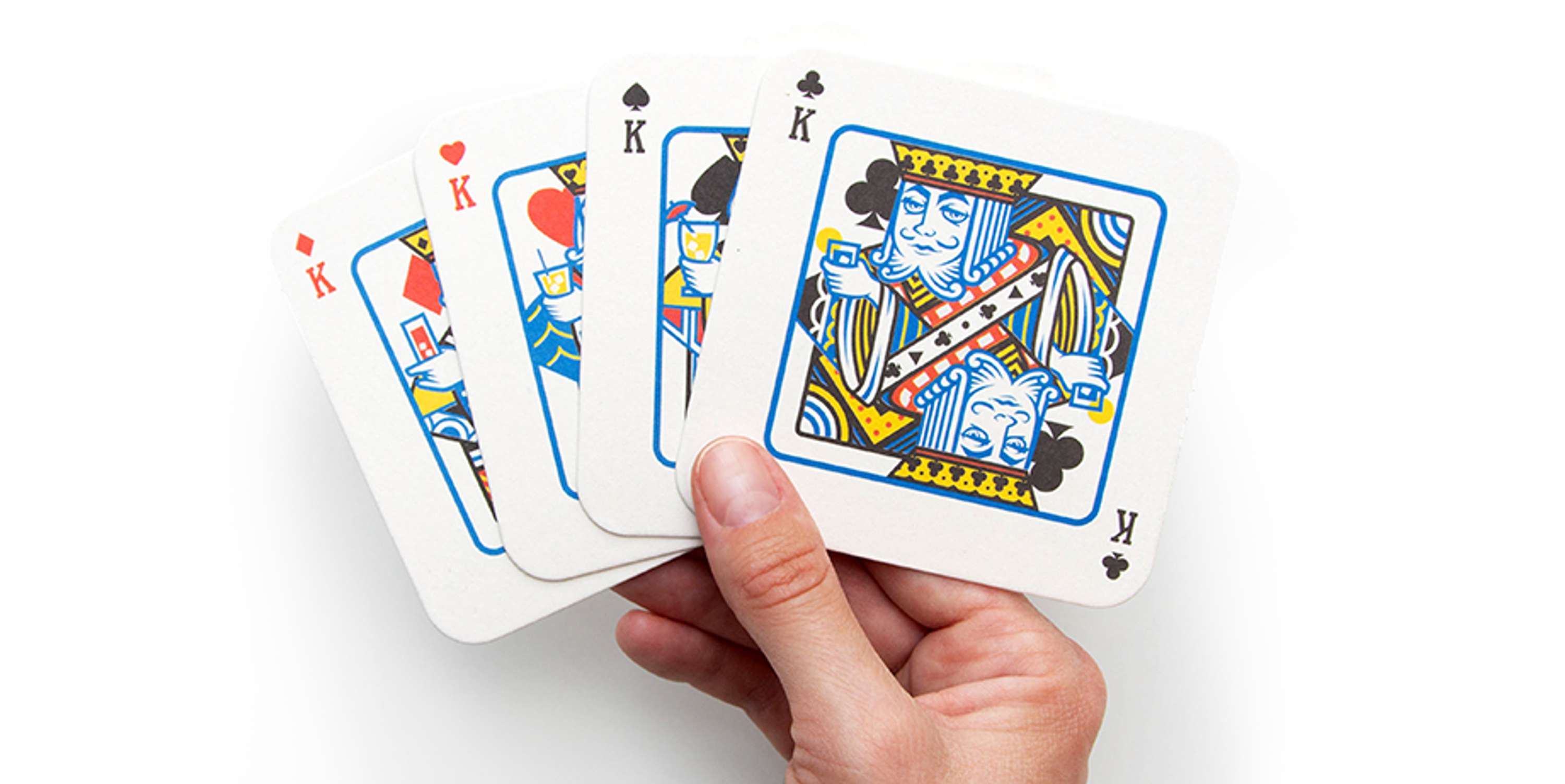 Playing Card Drink Mats by Alex Garcia