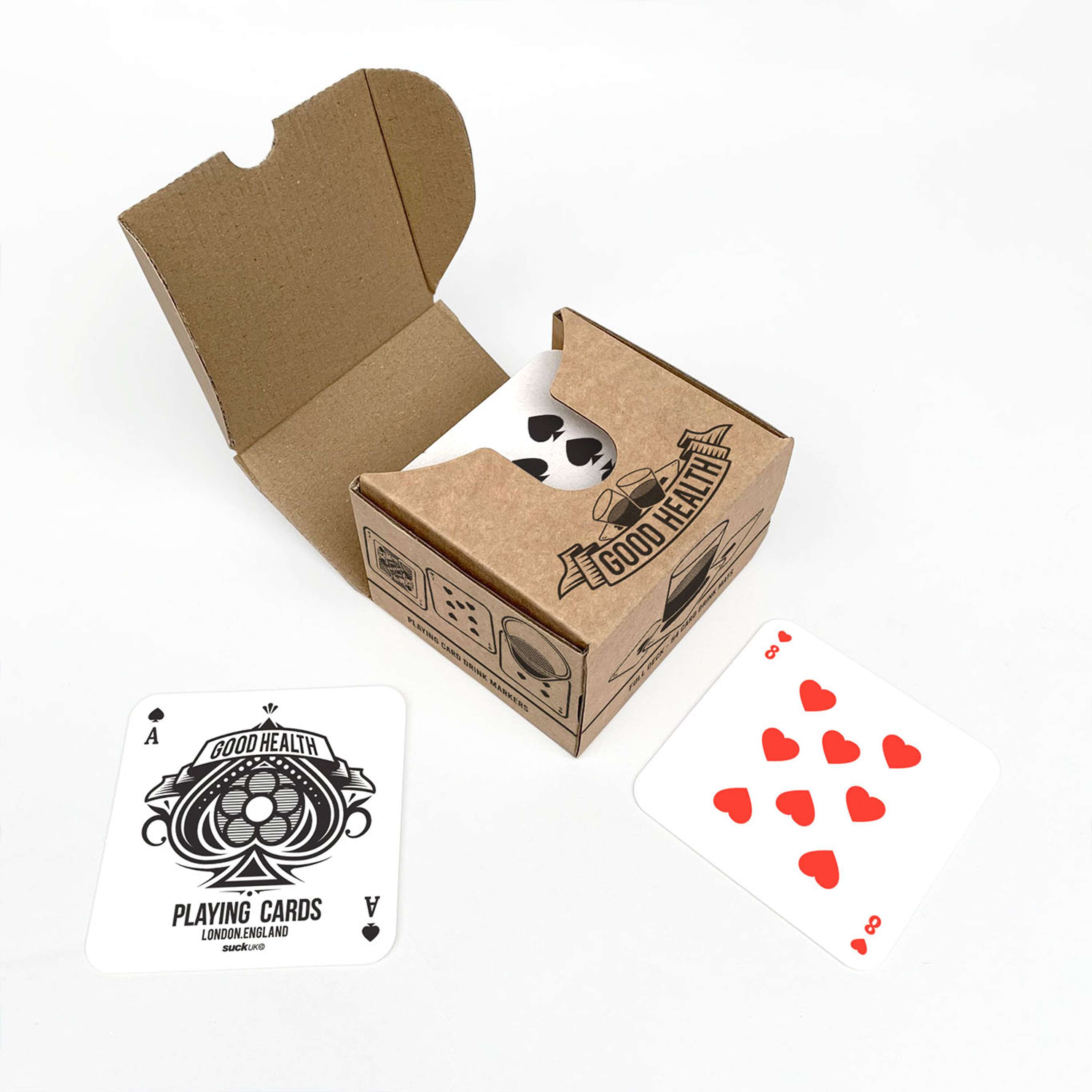 Playing Card Drink Mats by Alex Garcia