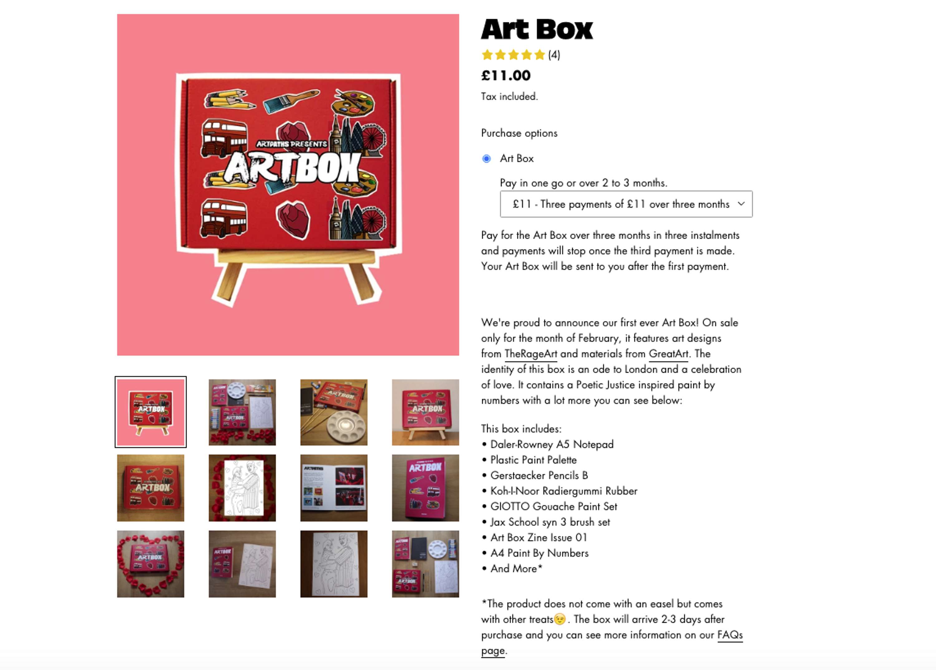 ART BOX X ART PATHS by Kourtney Paul