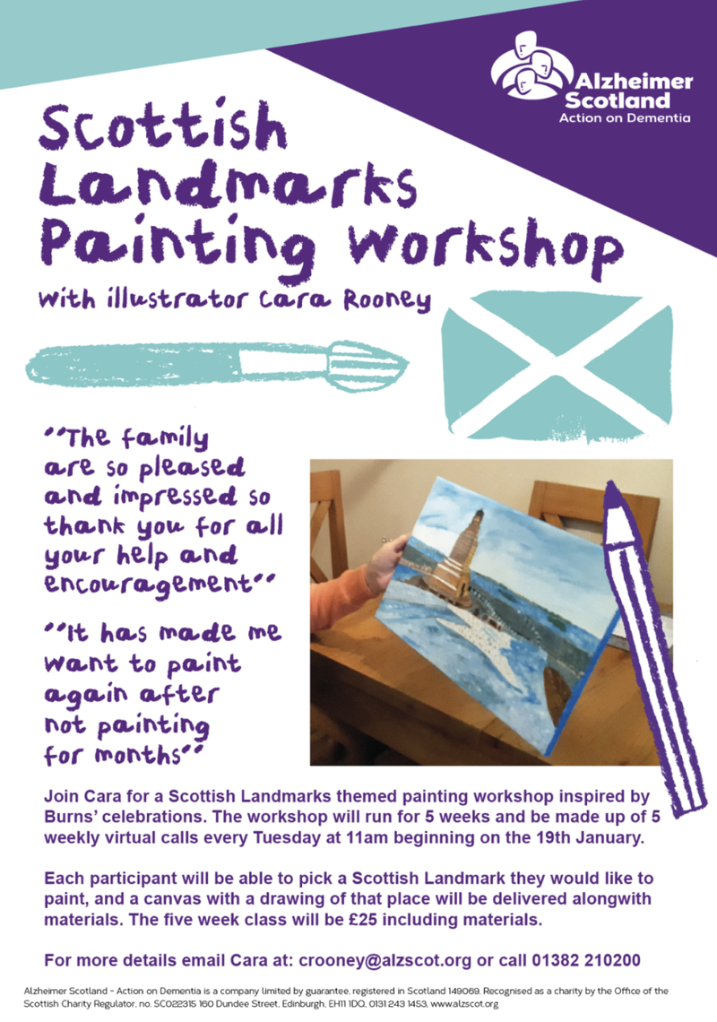 Scottish Landmarks Painting Workshop by Cara Rooney