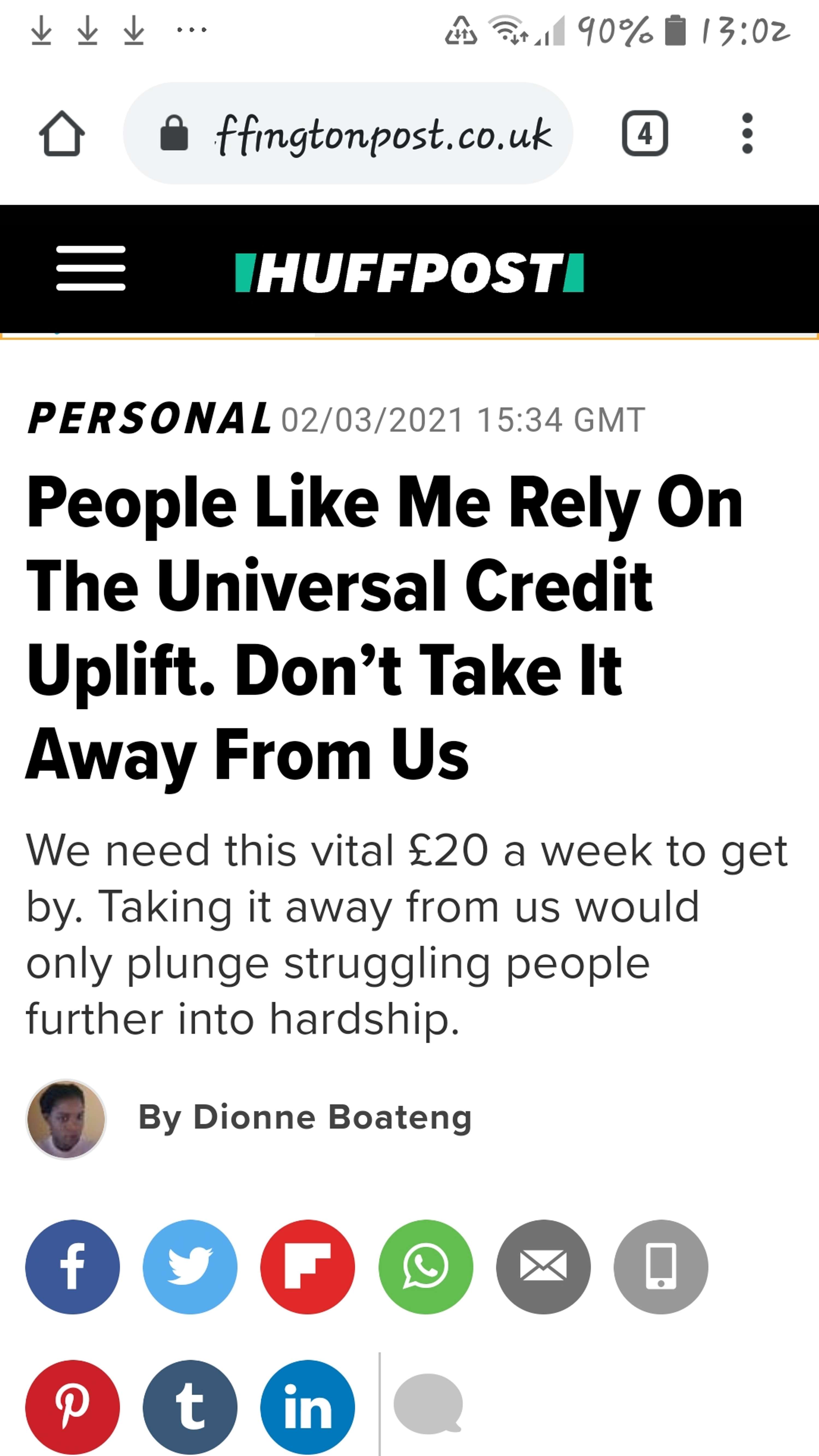 People Like Me Rely On The Universal Credit Uplift Don T Take It Away From Us The Dots