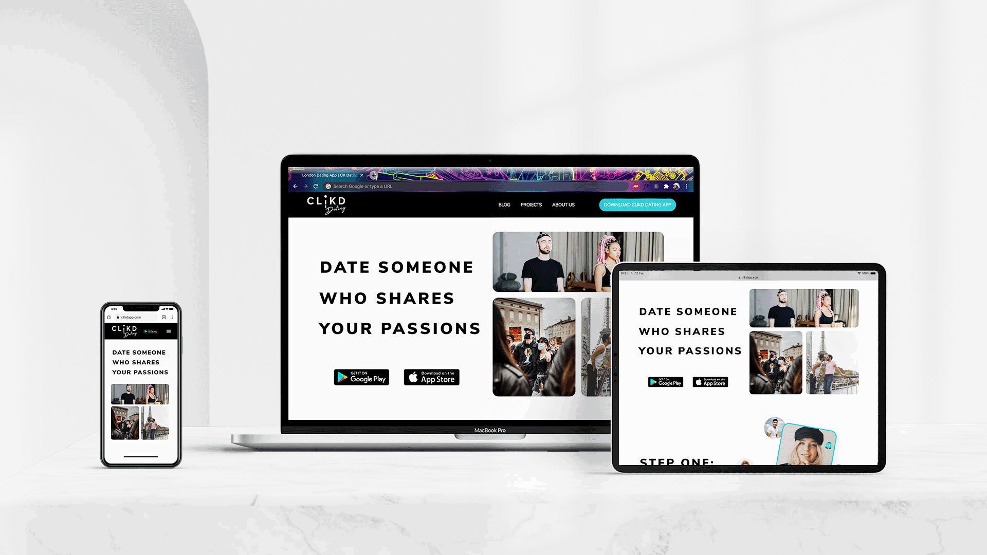 CLiKD Dating App | Branding Design by Jordan Enaboifo