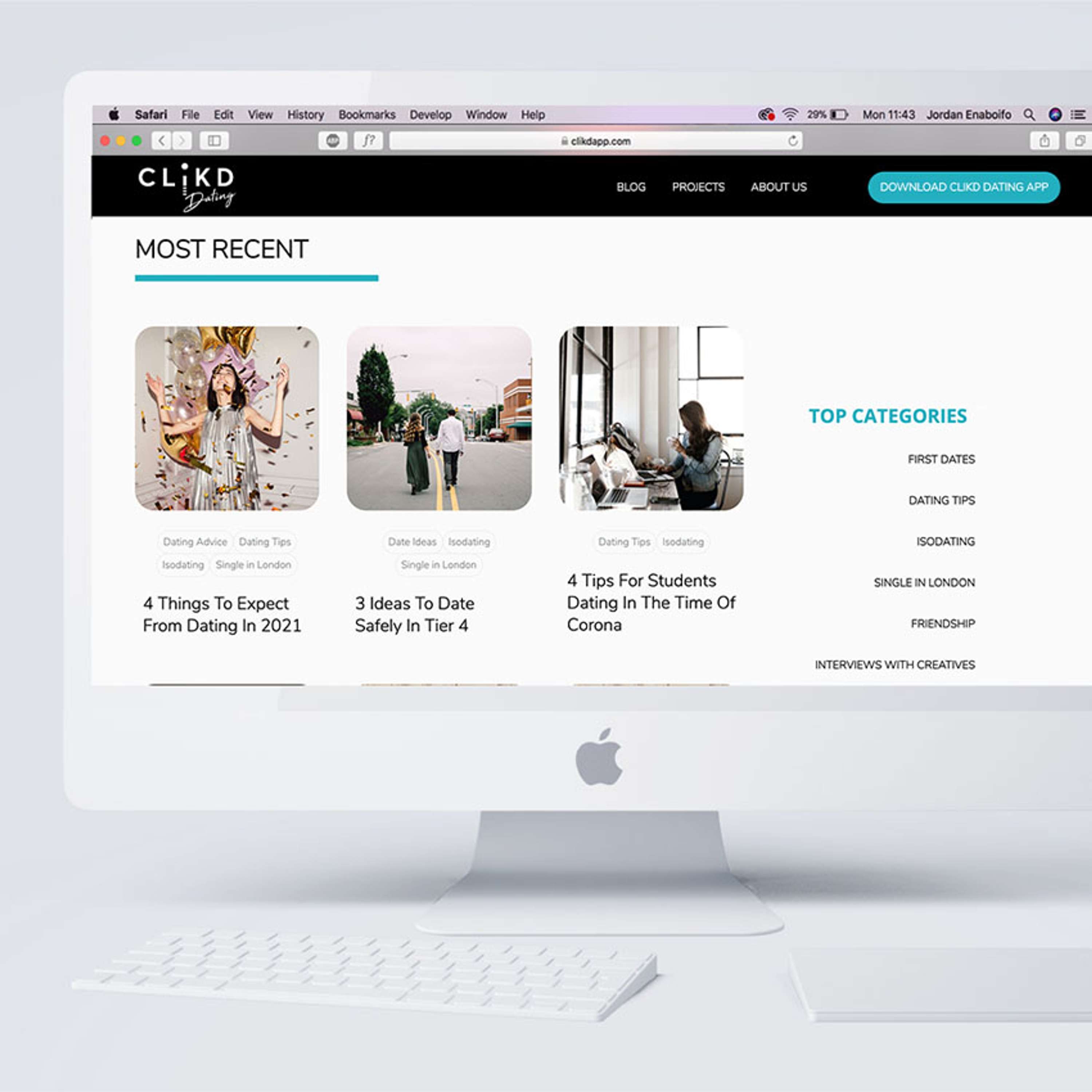 CLiKD Dating App | Branding Design by Jordan Enaboifo