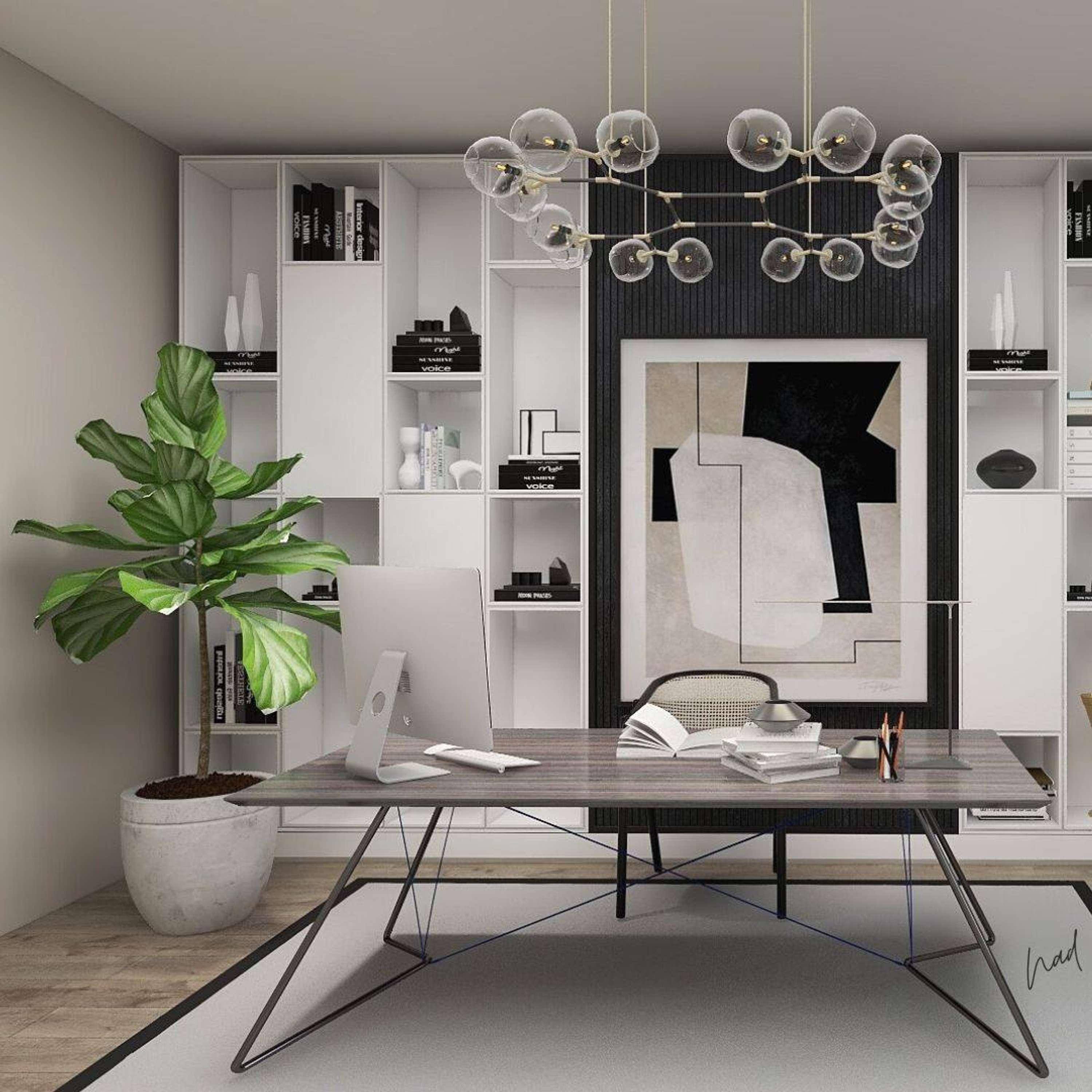 Modern Minimalist Home Office Design