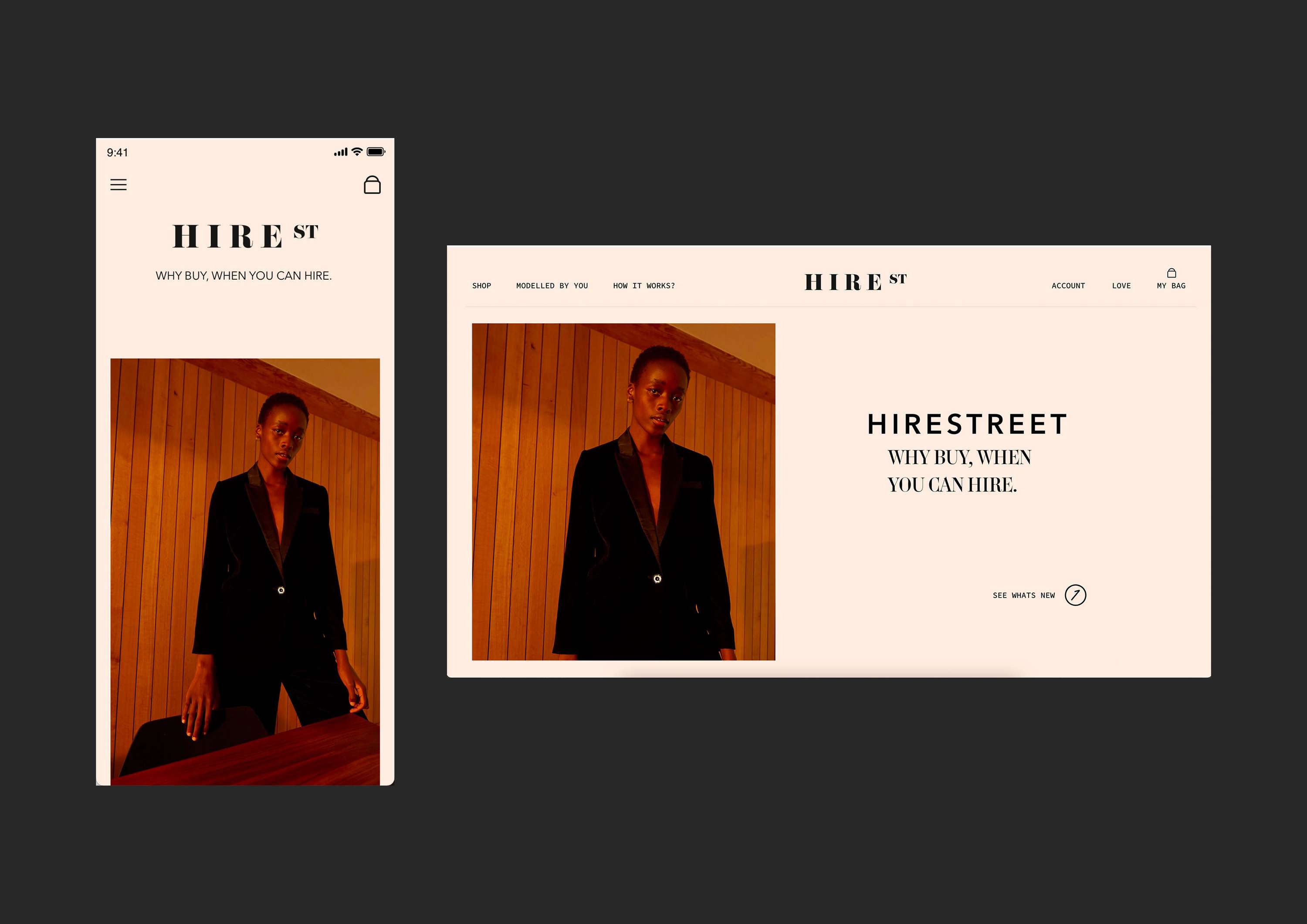 Hirestreet App & Web concept design by Dominic Lupton