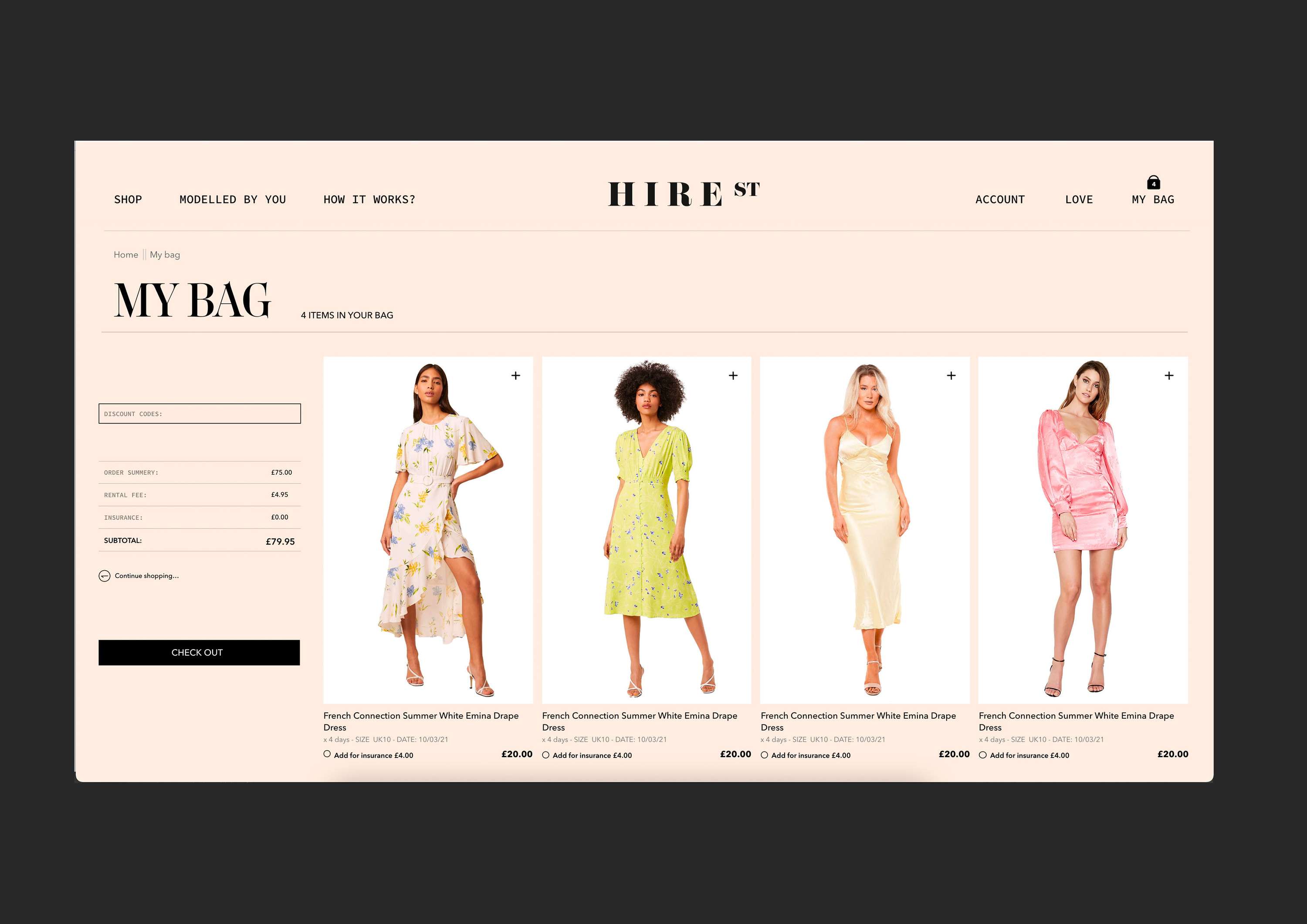 Hirestreet App & Web concept design by Dominic Lupton