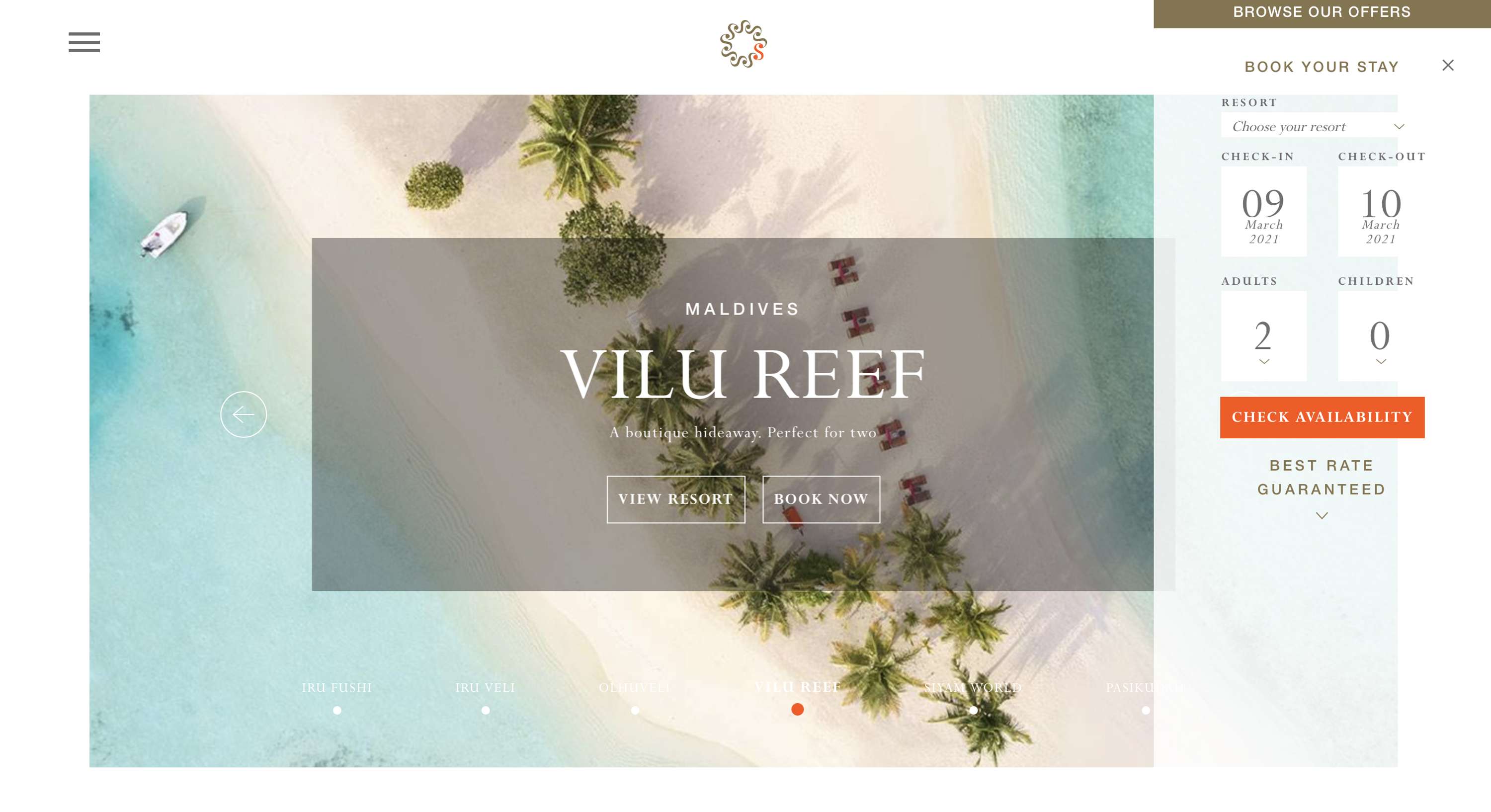 Sun Siyam Resorts, Website Copy & Positioning by Amber Humphrey