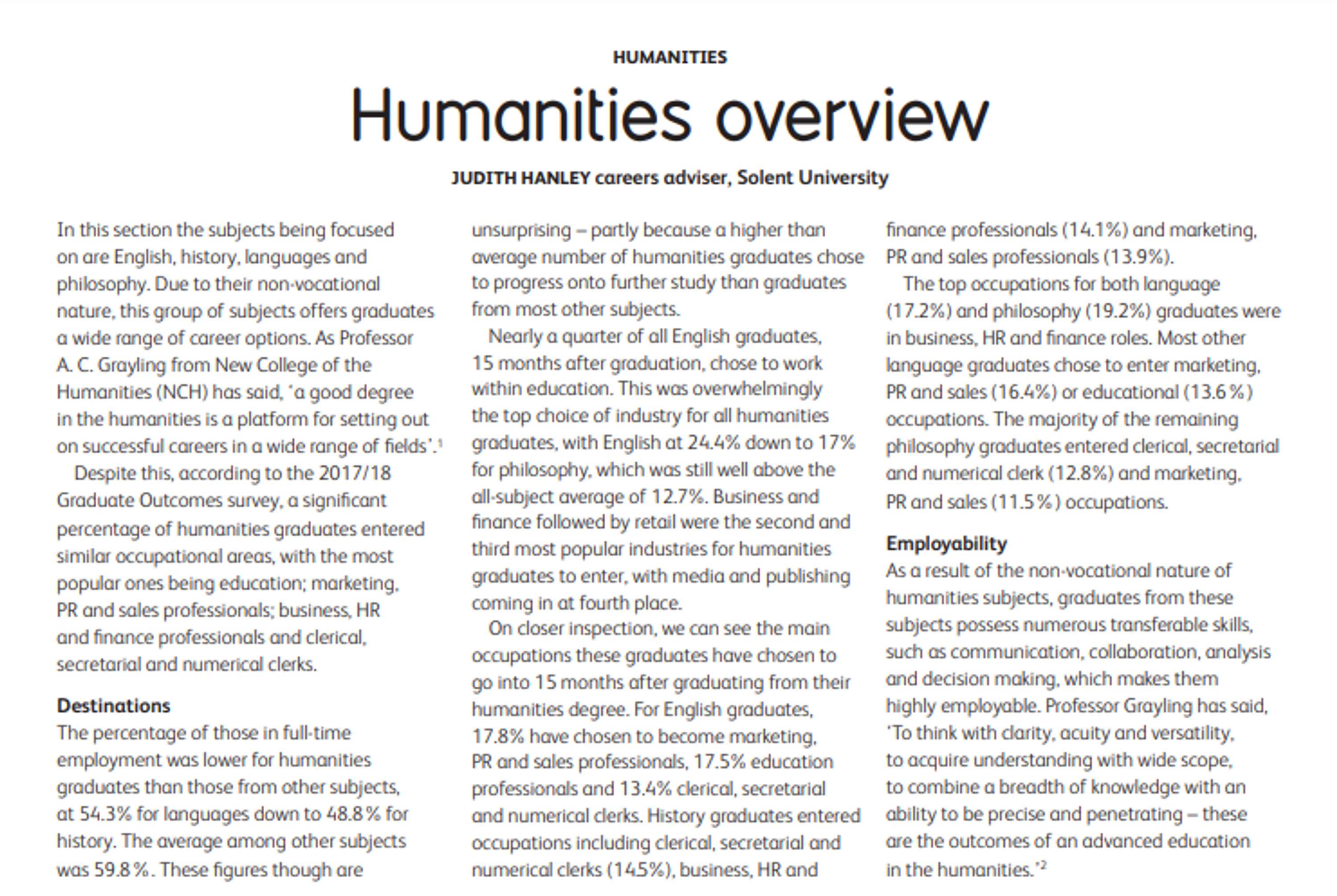 What do graduates do? 2020/21 by Jude Hanley