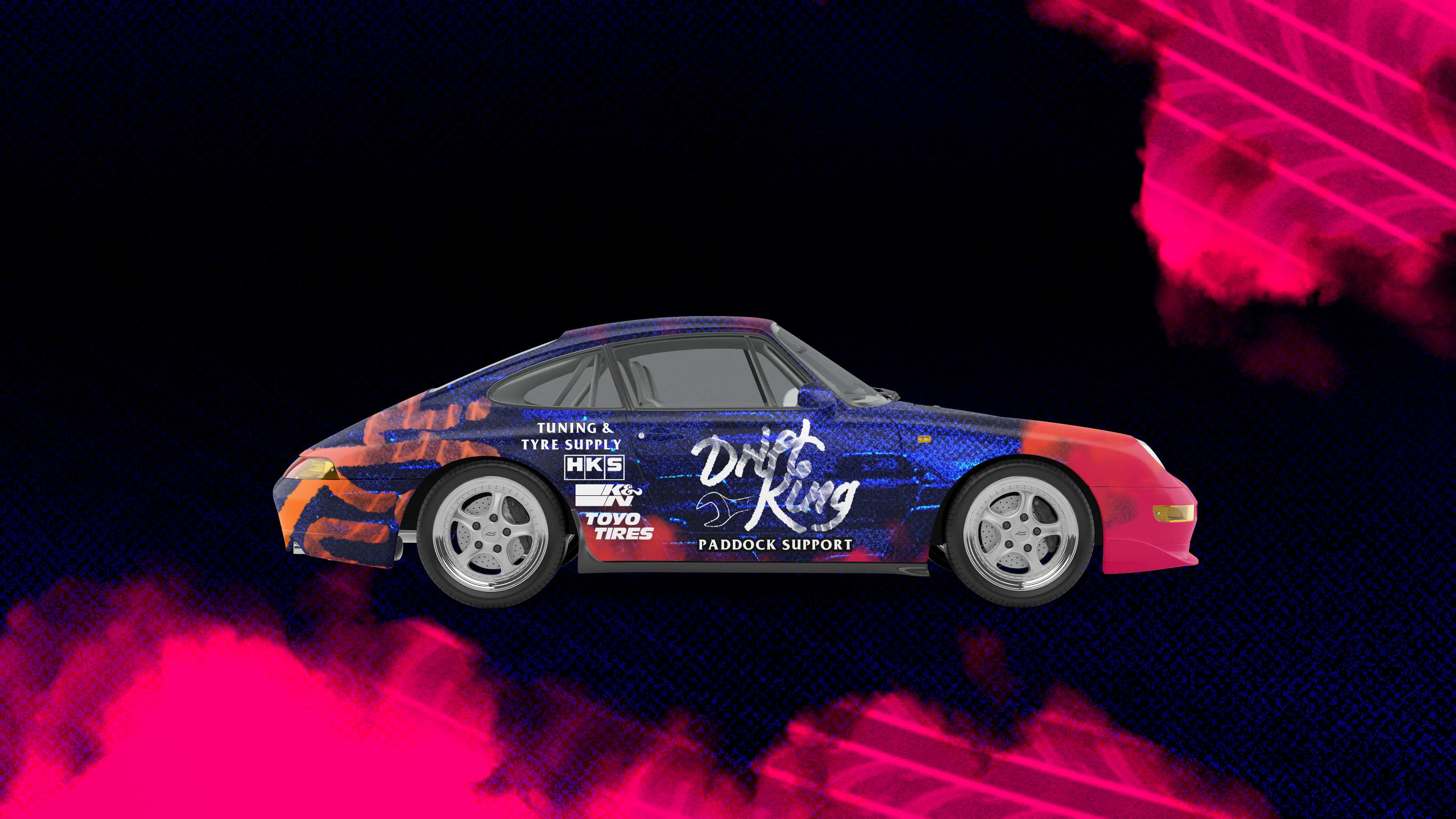 Drift King Race Team Identity and Branding by Em Maylor