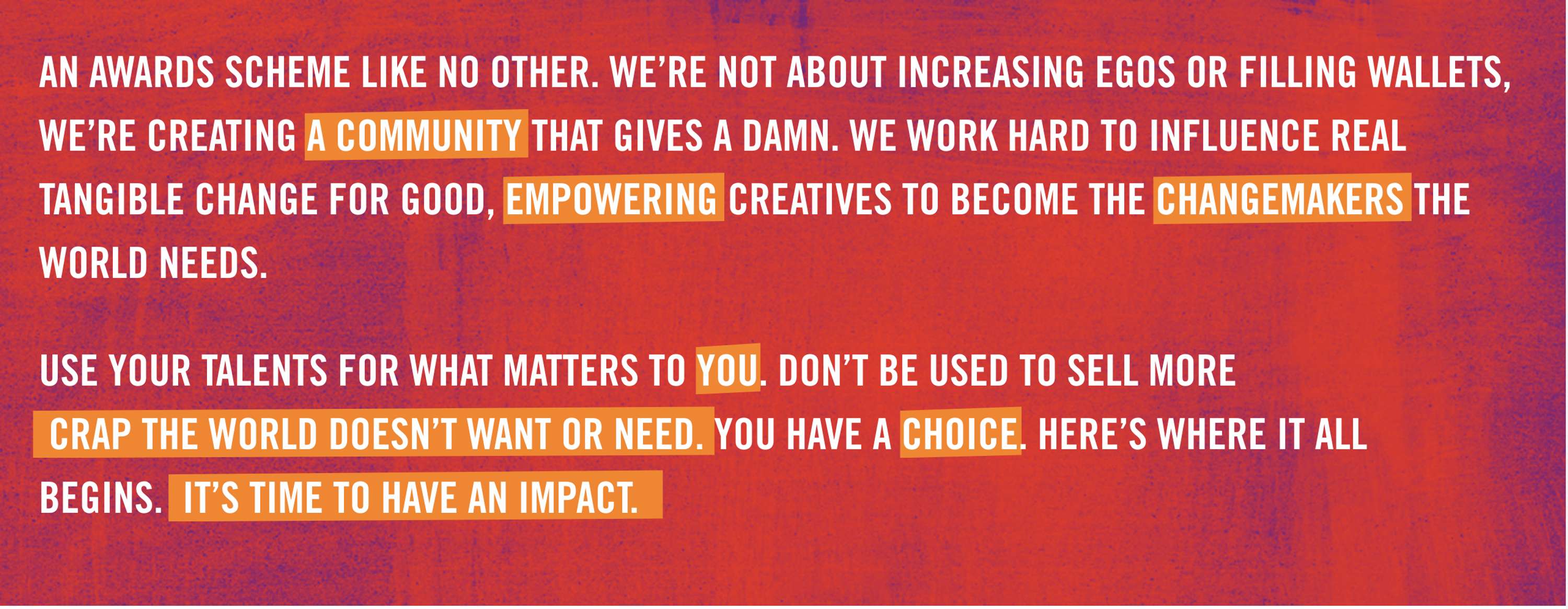 2021 Creative Conscience Awards SUBMISSIONS EXTENDED by Chrissy Levett