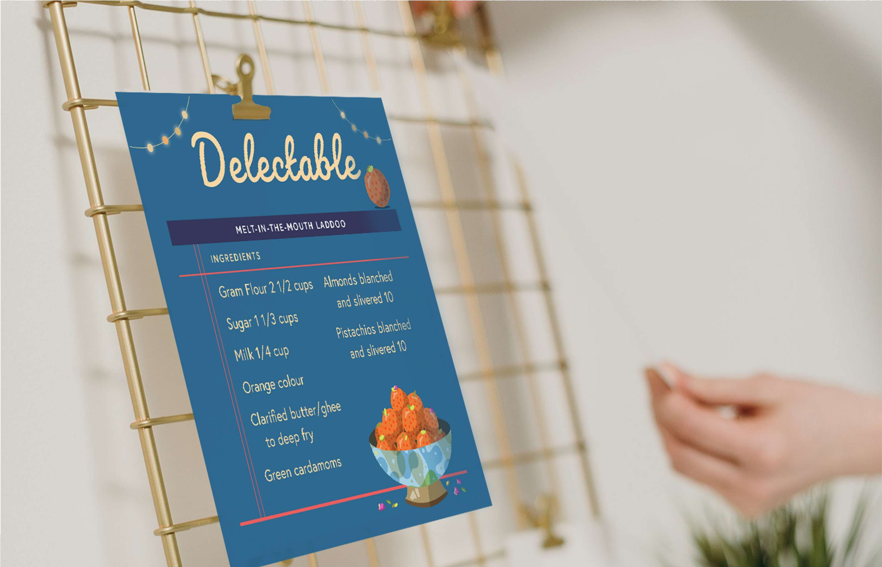 Recipe Card Design Challenge by Malini Rao