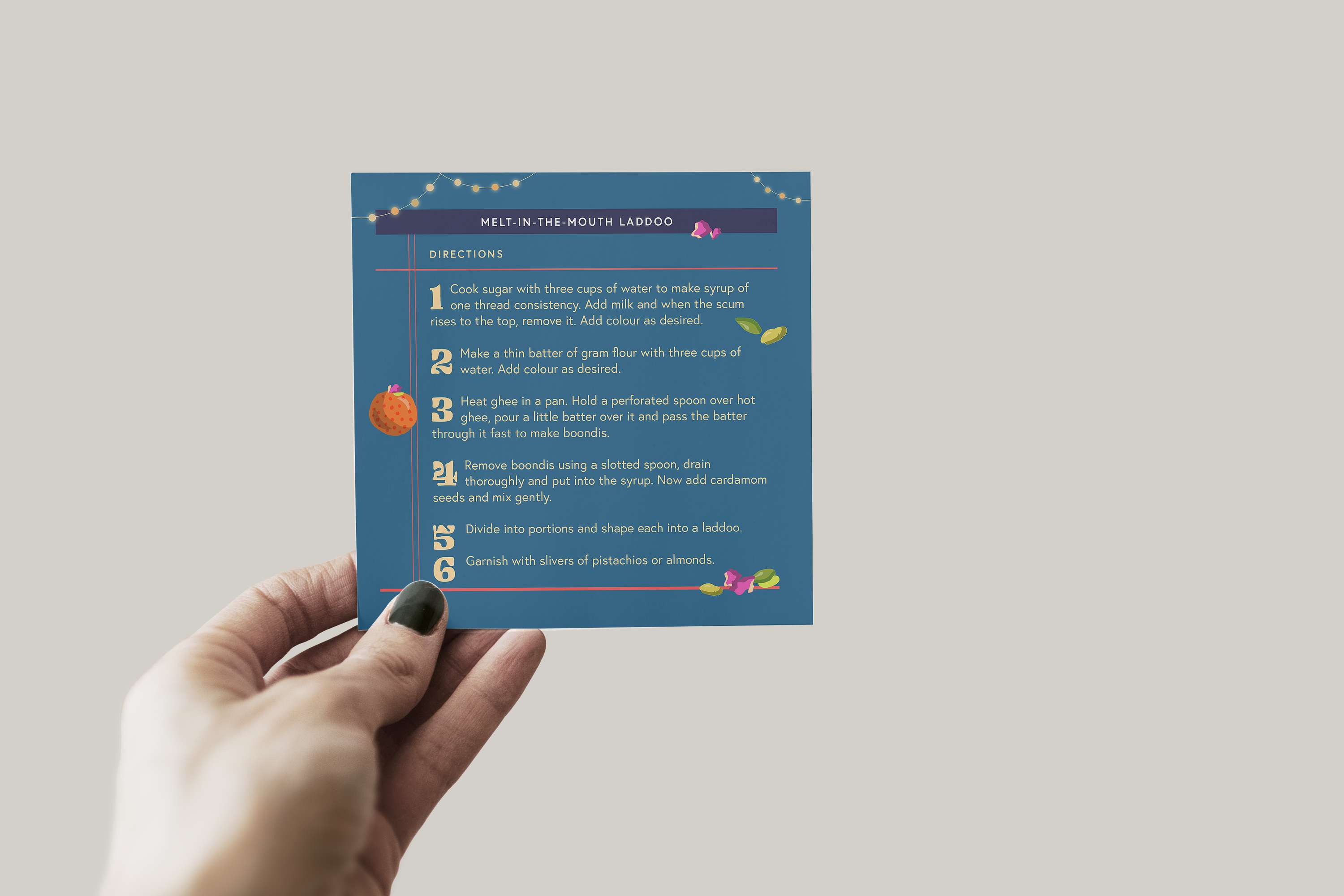 Recipe Card Design Challenge by Malini Rao