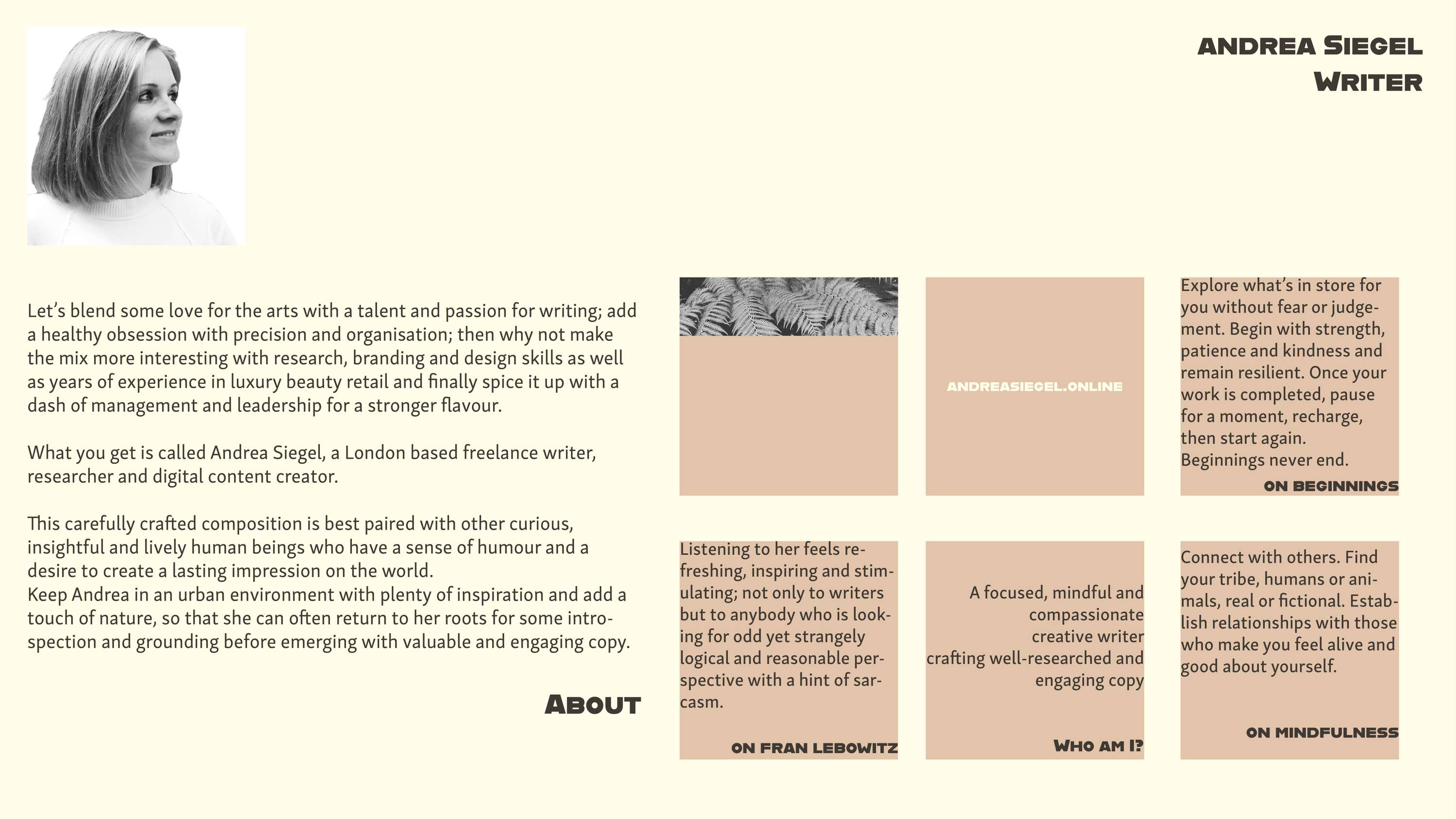 Conversations with Creatives by Andrea Siegel
