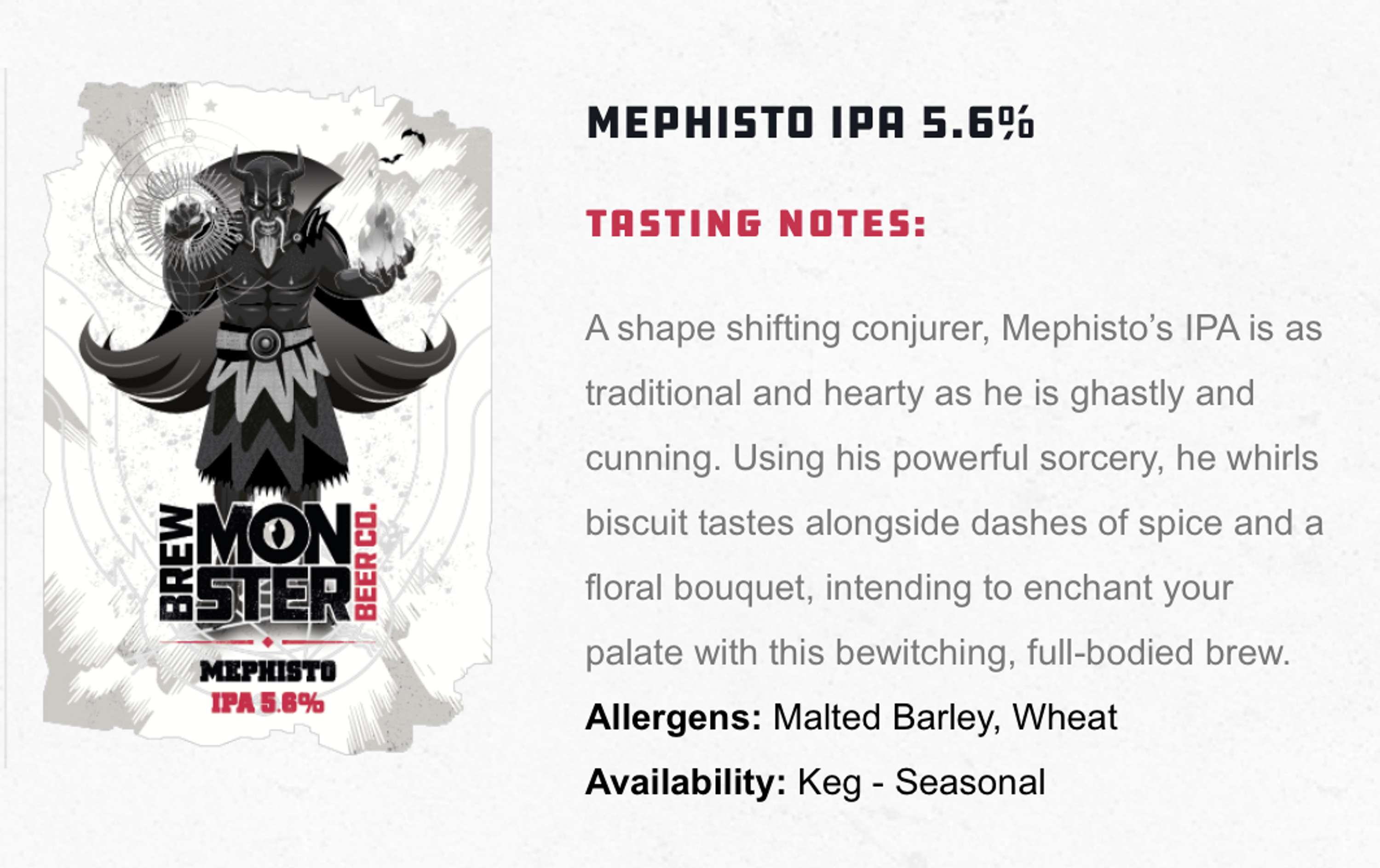 Monstrous tasting notes by Lisa Derrick